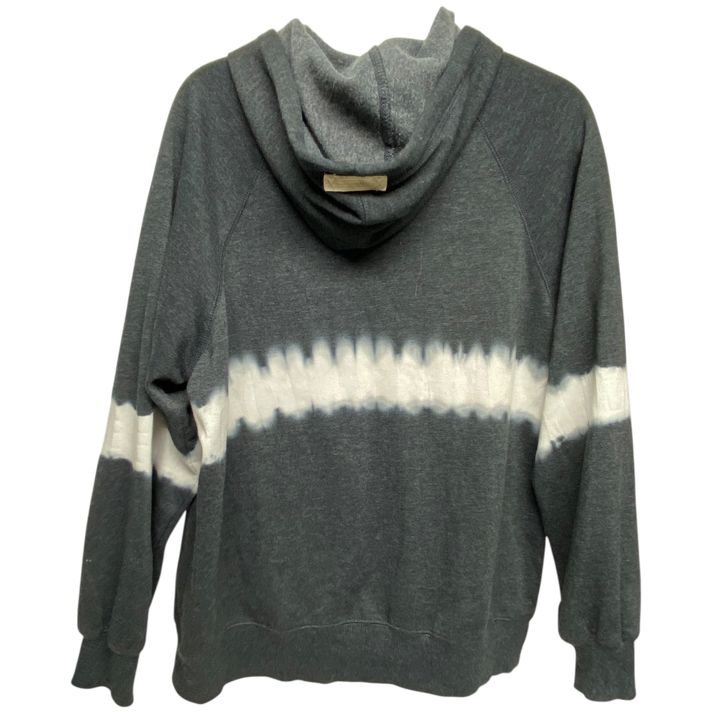 Sweatshirt Hoodie By Arizona In Grey & White, Size: S