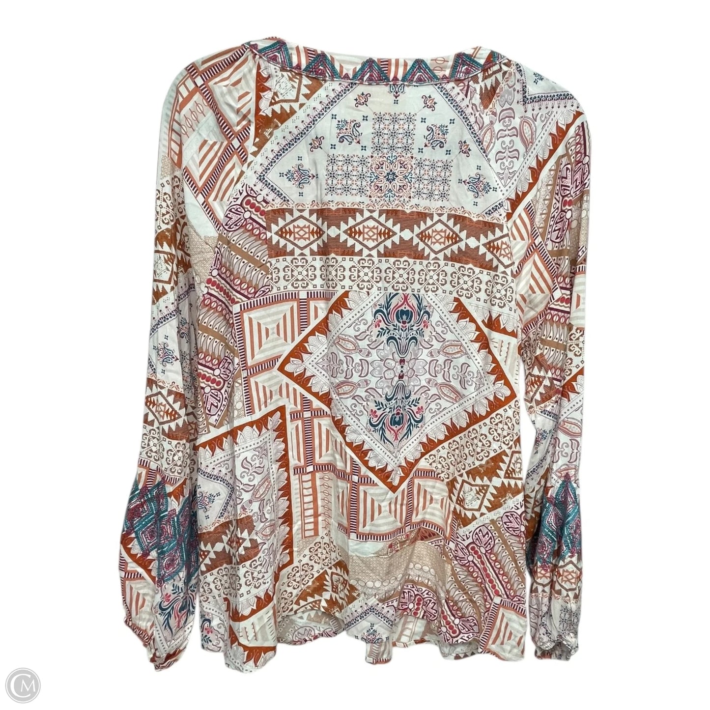 Top Long Sleeve By Savanna Jane In Multi-colored, Size: S