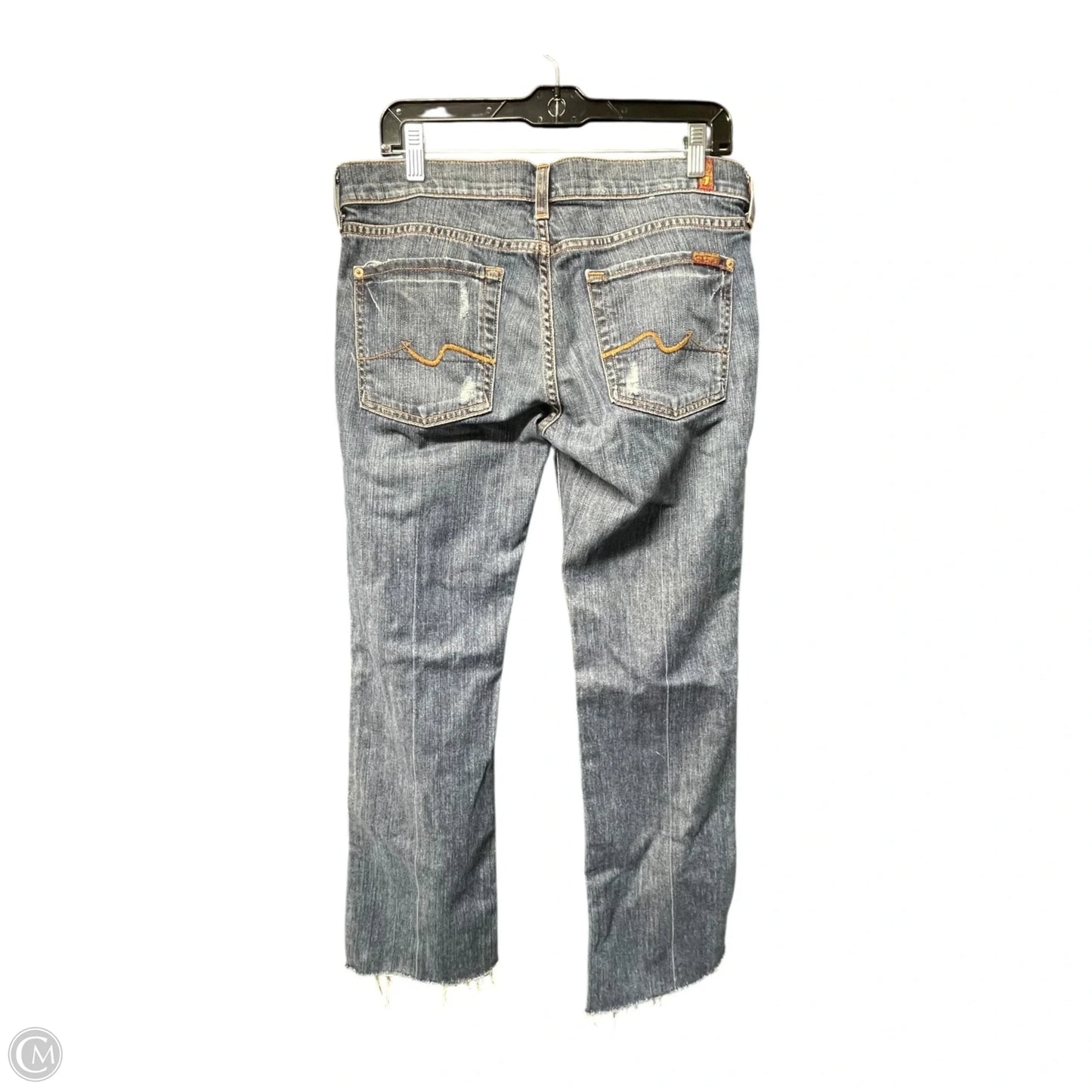 Jeans Boot Cut By 7 For All Mankind In Blue Denim, Size: 12