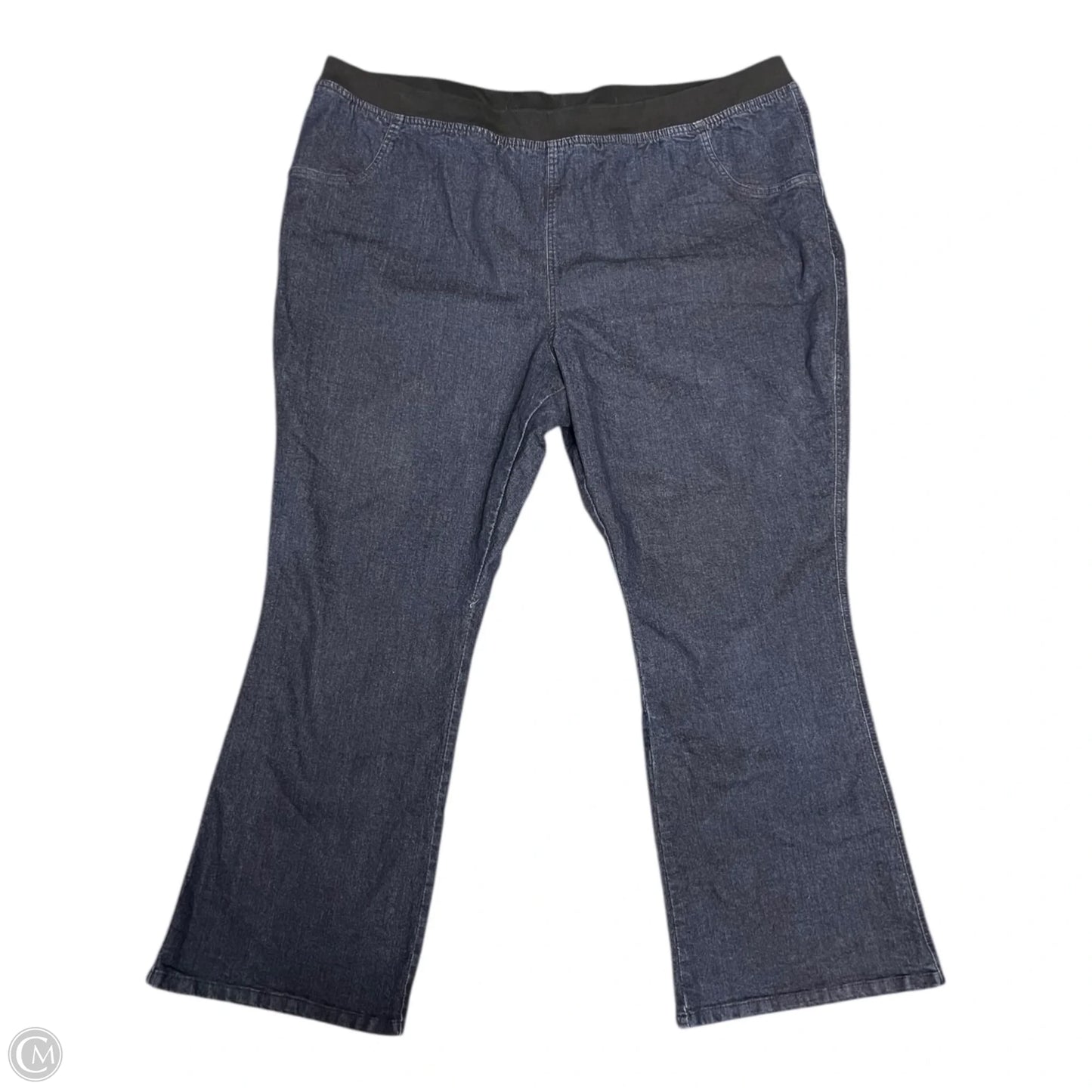 Jeans Boot Cut By Denim 24/7 In Blue Denim, Size: 4x