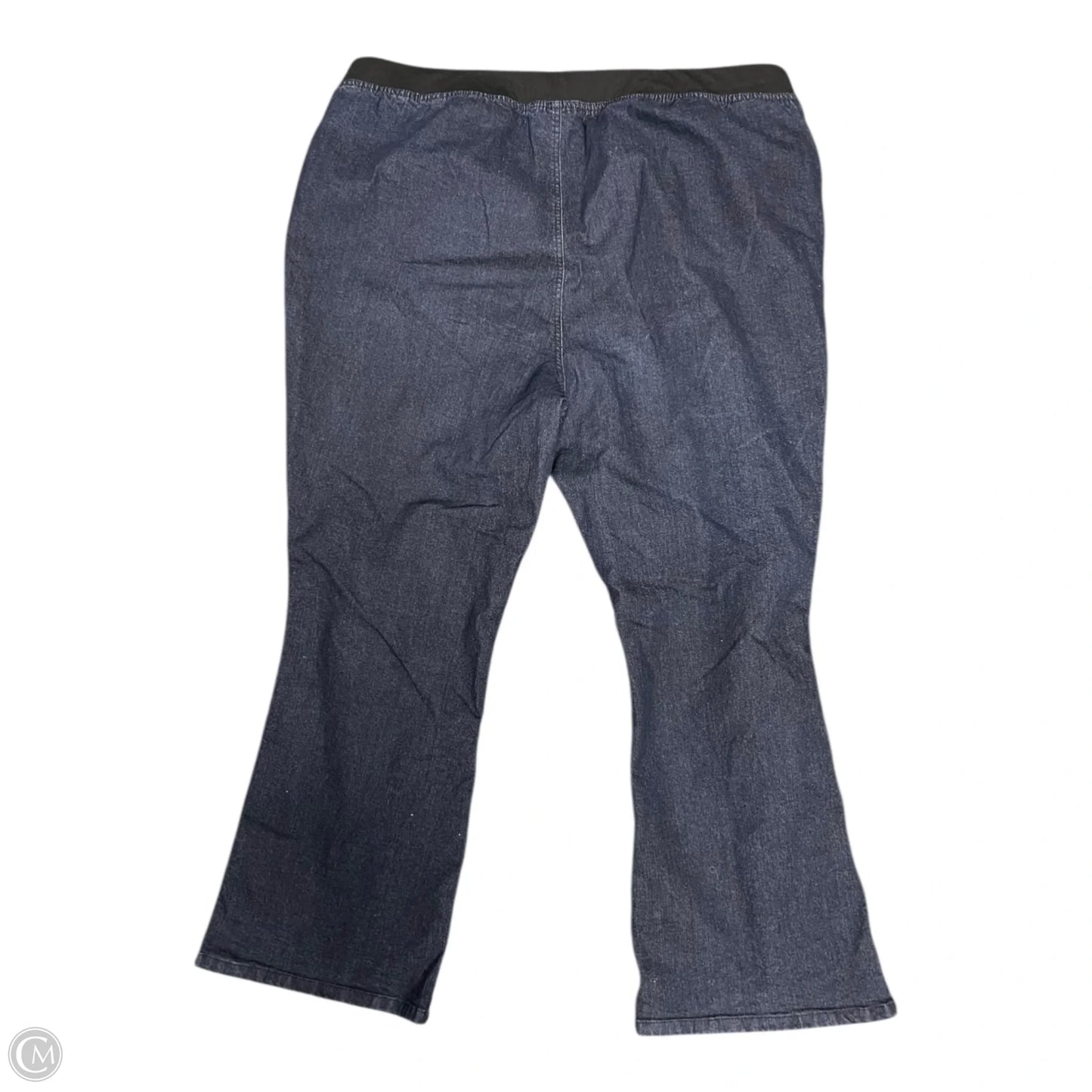 Jeans Boot Cut By Denim 24/7 In Blue Denim, Size: 4x