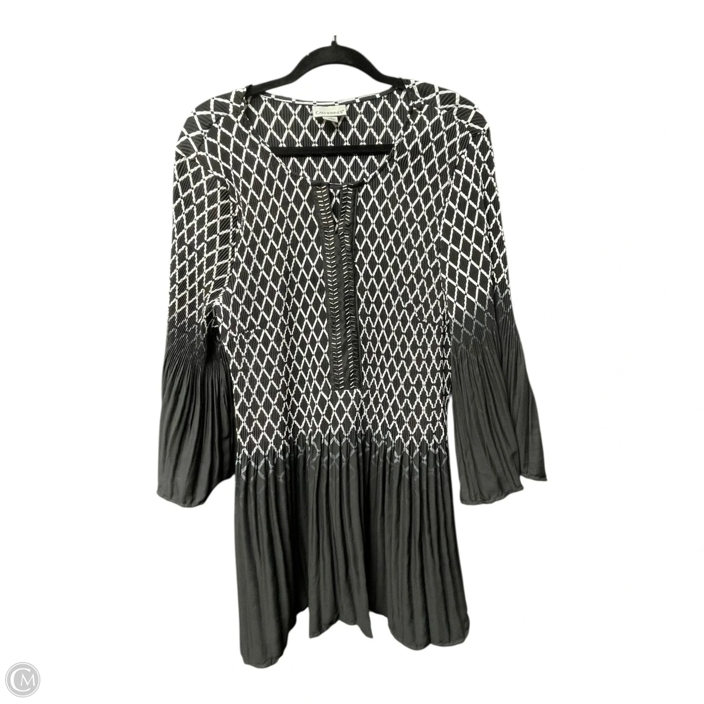 Top Long Sleeve By Romans In Black & White, Size: 4x