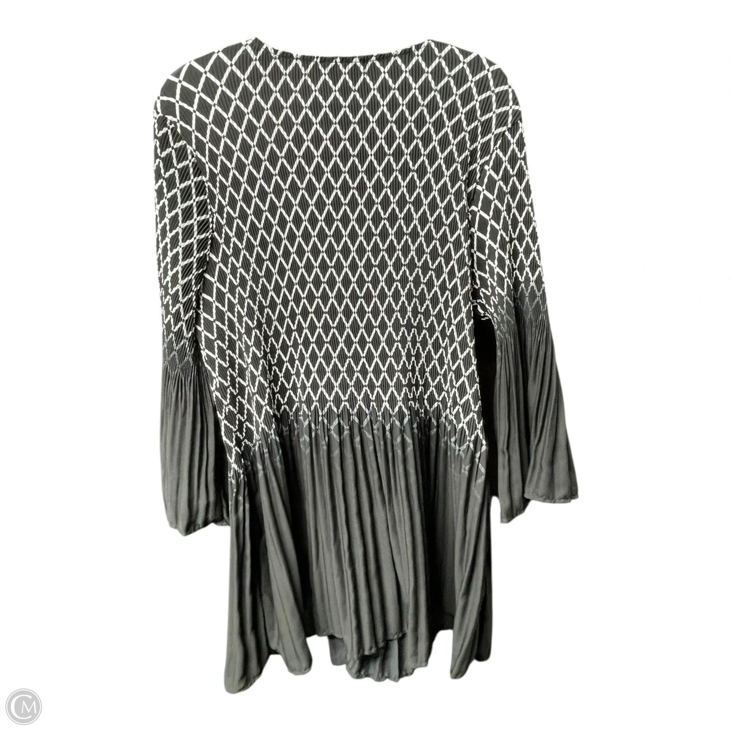 Top Long Sleeve By Romans In Black & White, Size: 4x