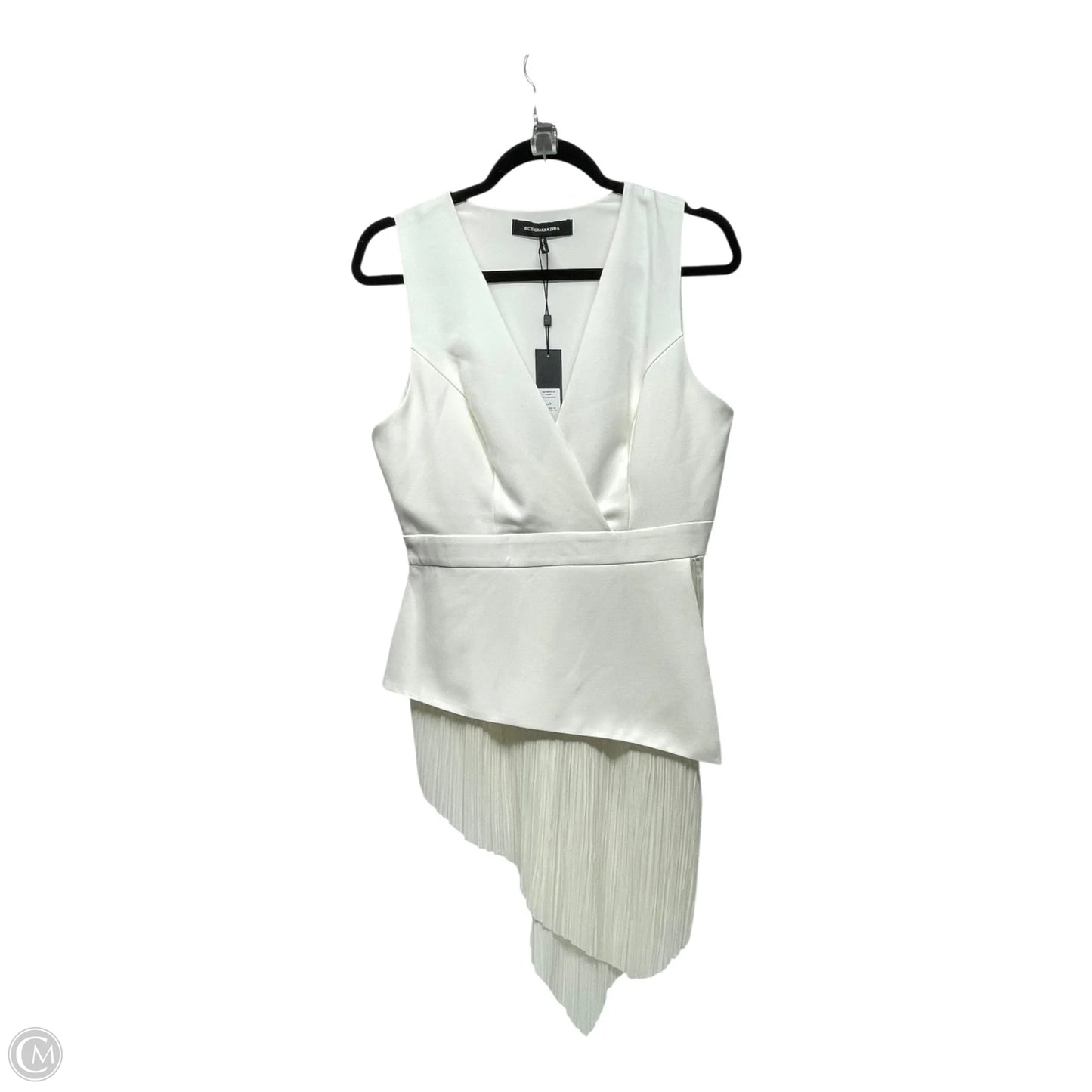 Top Sleeveless By Bcbgmaxazria In White, Size: S