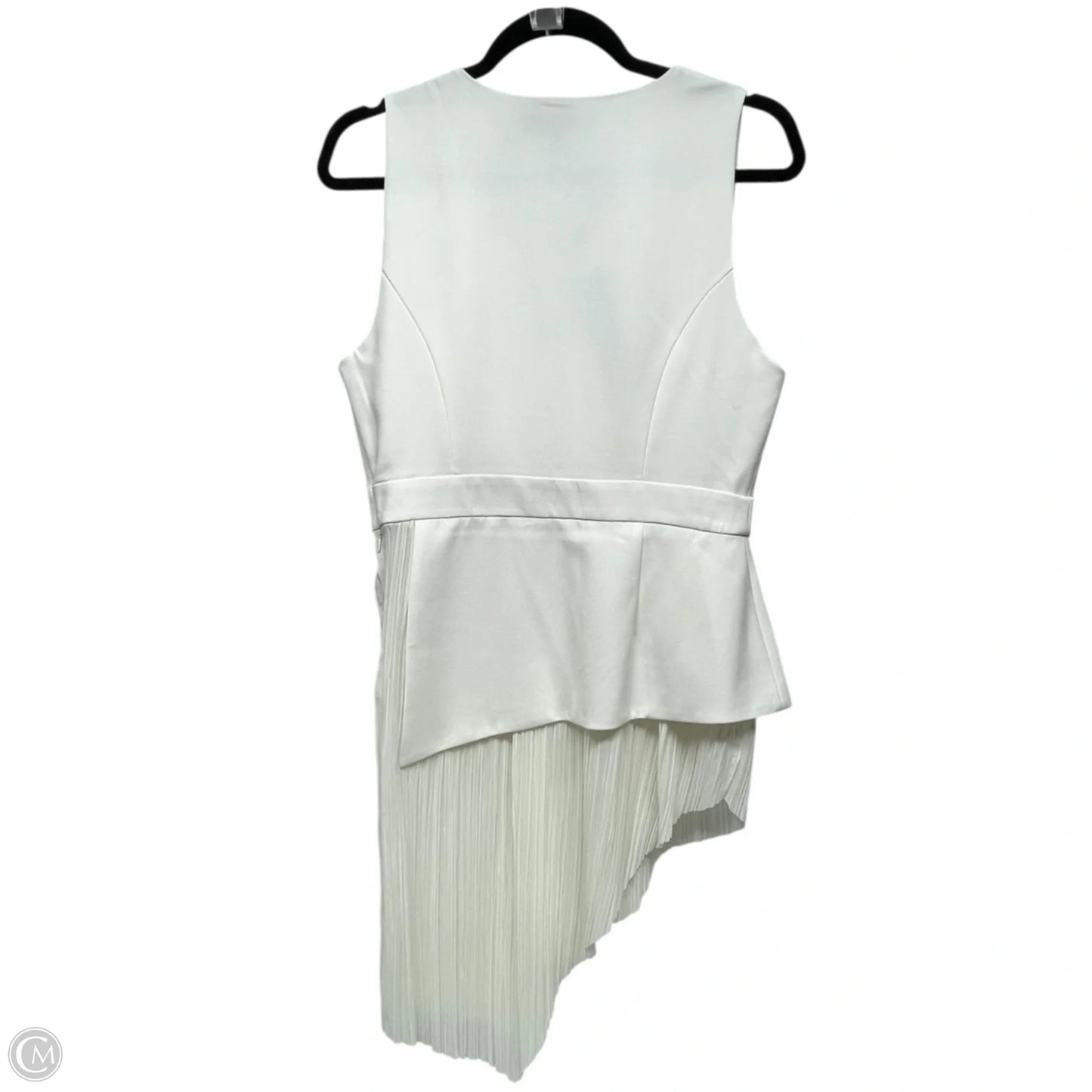 Top Sleeveless By Bcbgmaxazria In White, Size: S