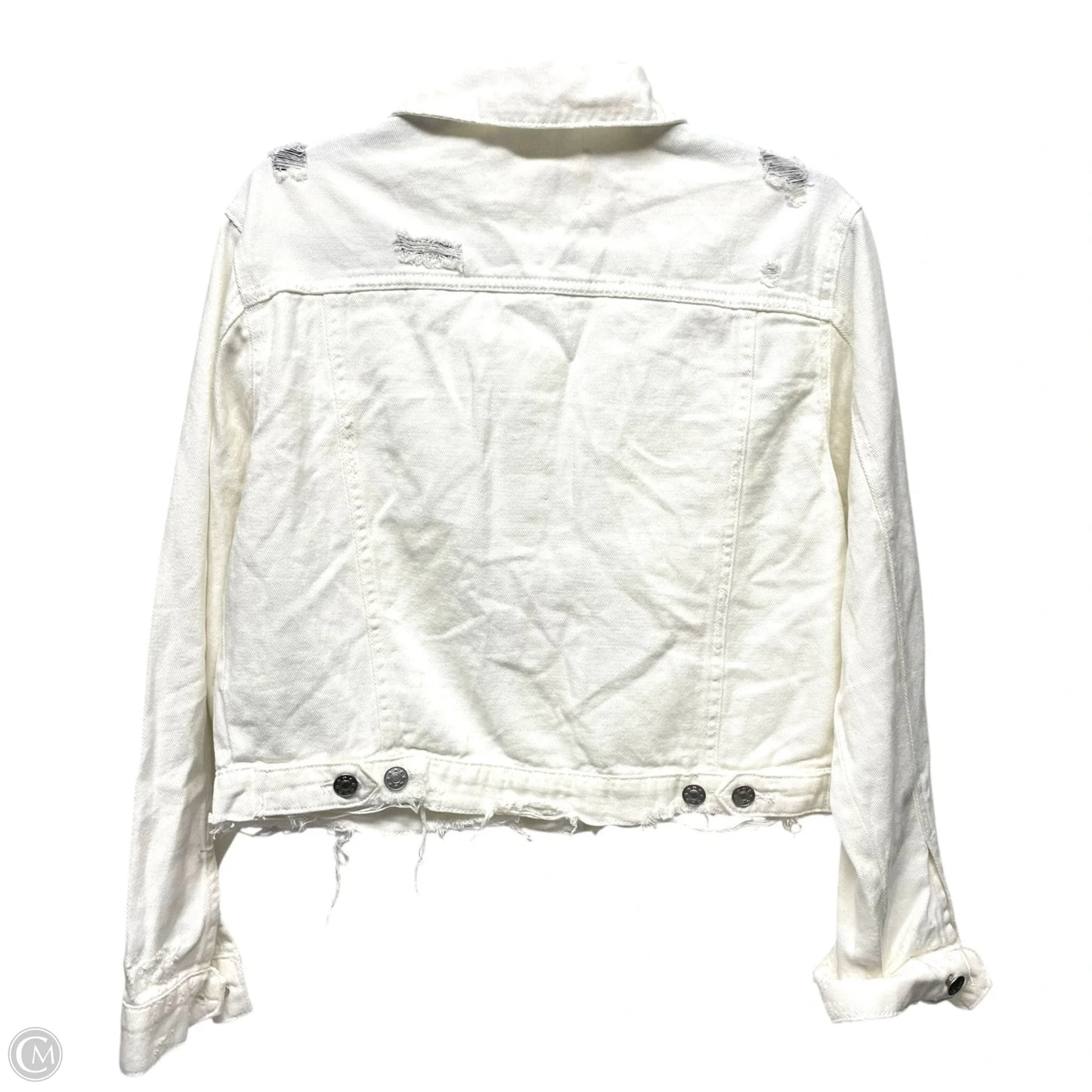 Jacket Denim By Mustard Seed In White, Size: S