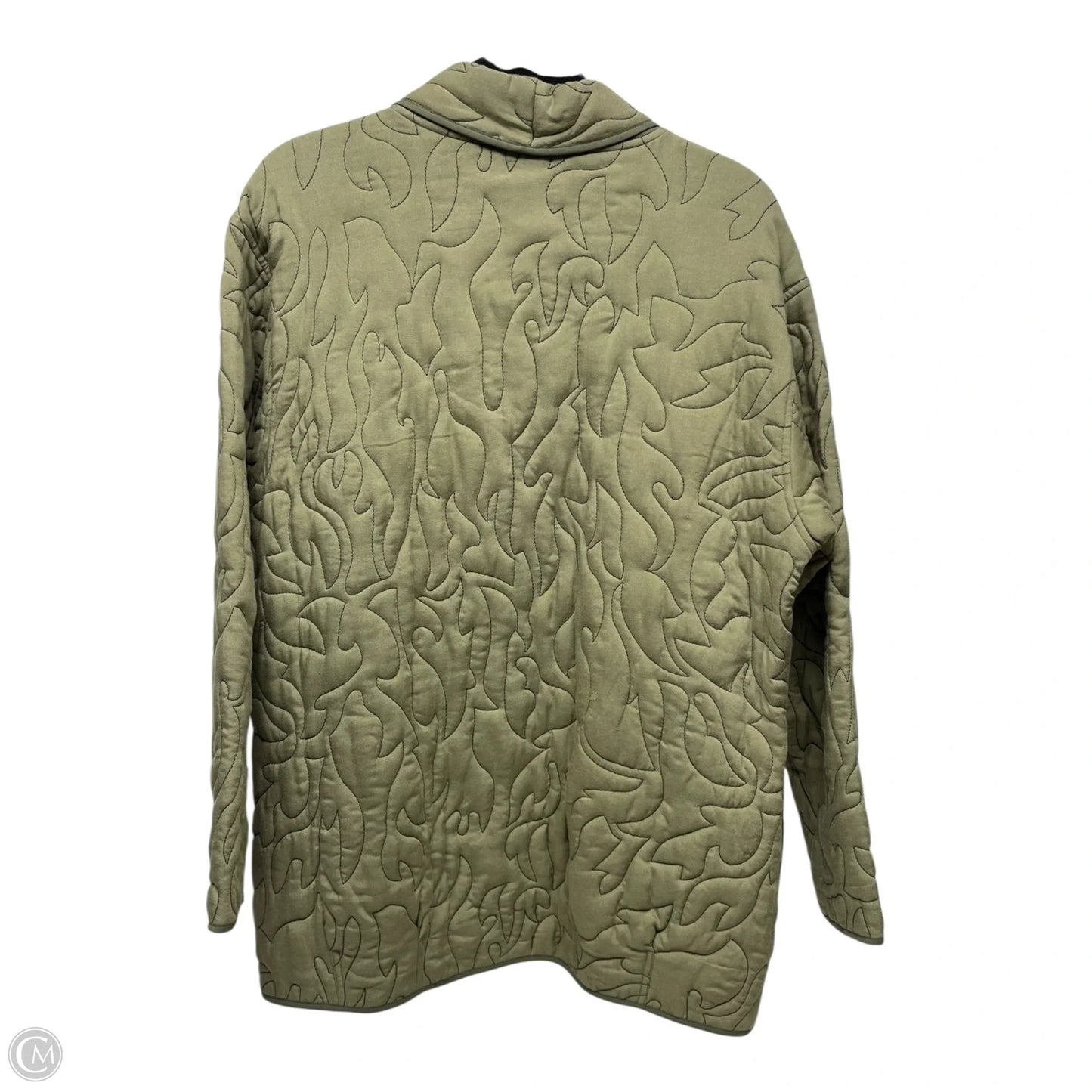 Jacket Puffer & Quilted By Sharon Young In Green, Size: L