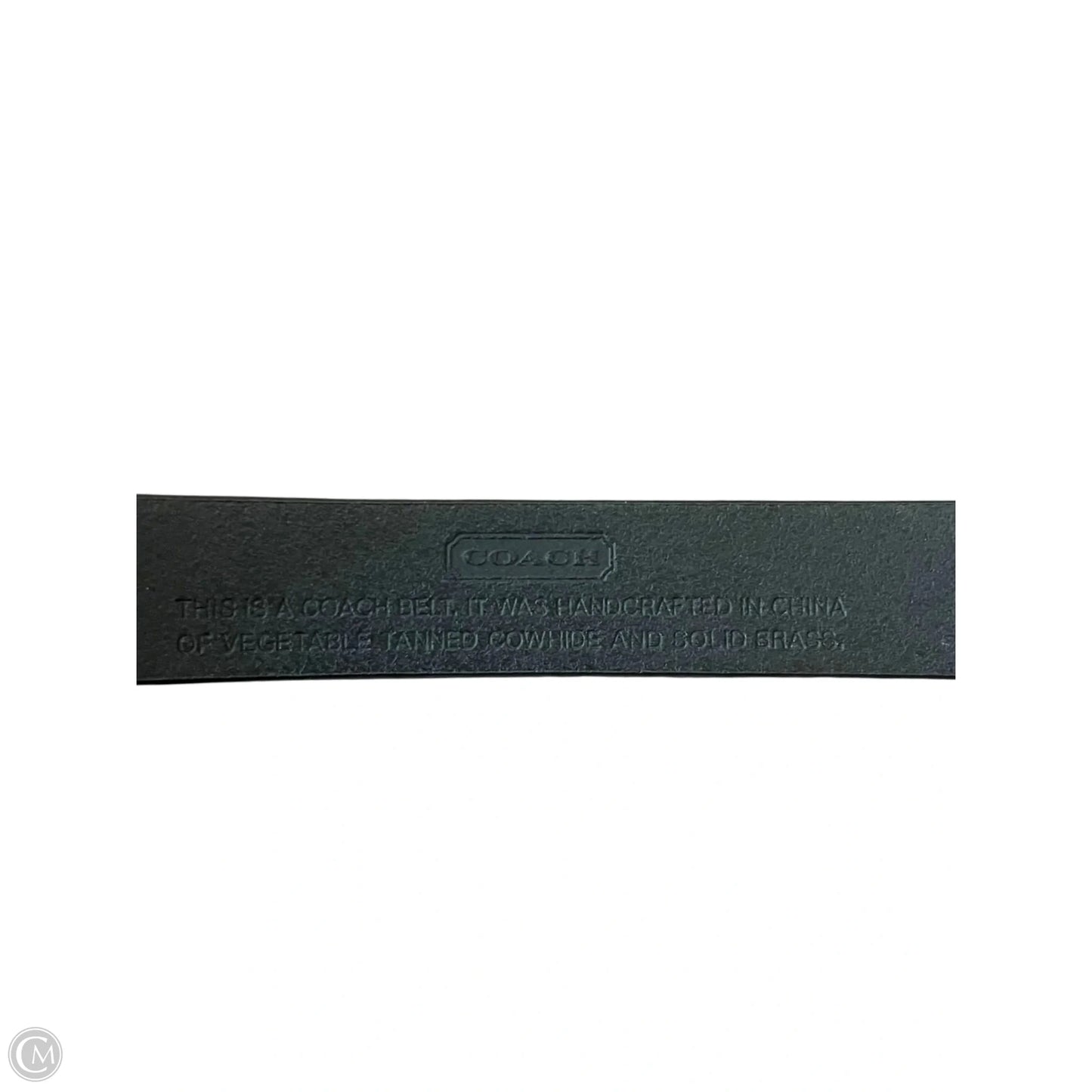 Belt Designer By Coach, Size: Medium