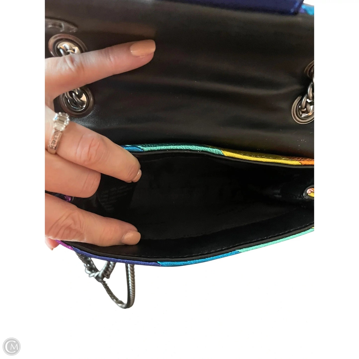 Handbag Leather By Kurt Geiger London, Size: Small