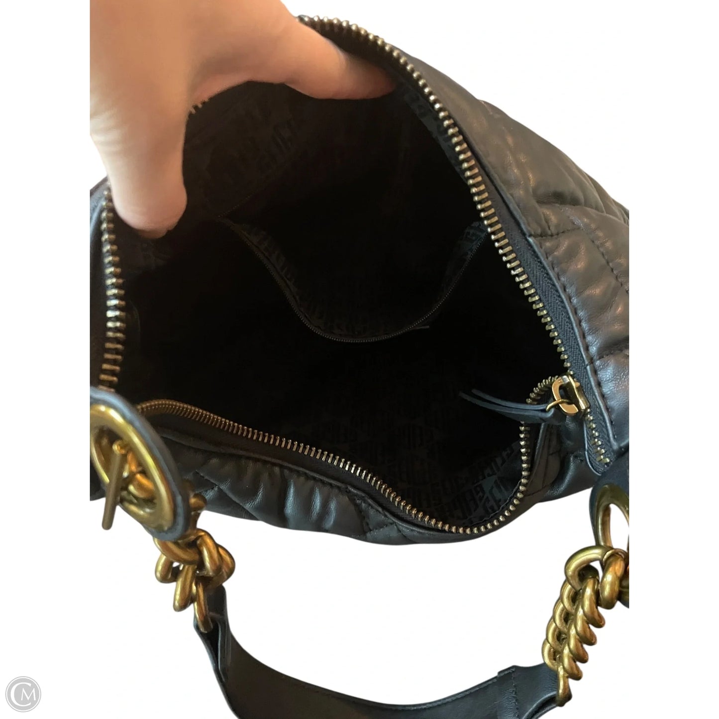 Handbag Leather By Kurt Geiger London, Size: Large