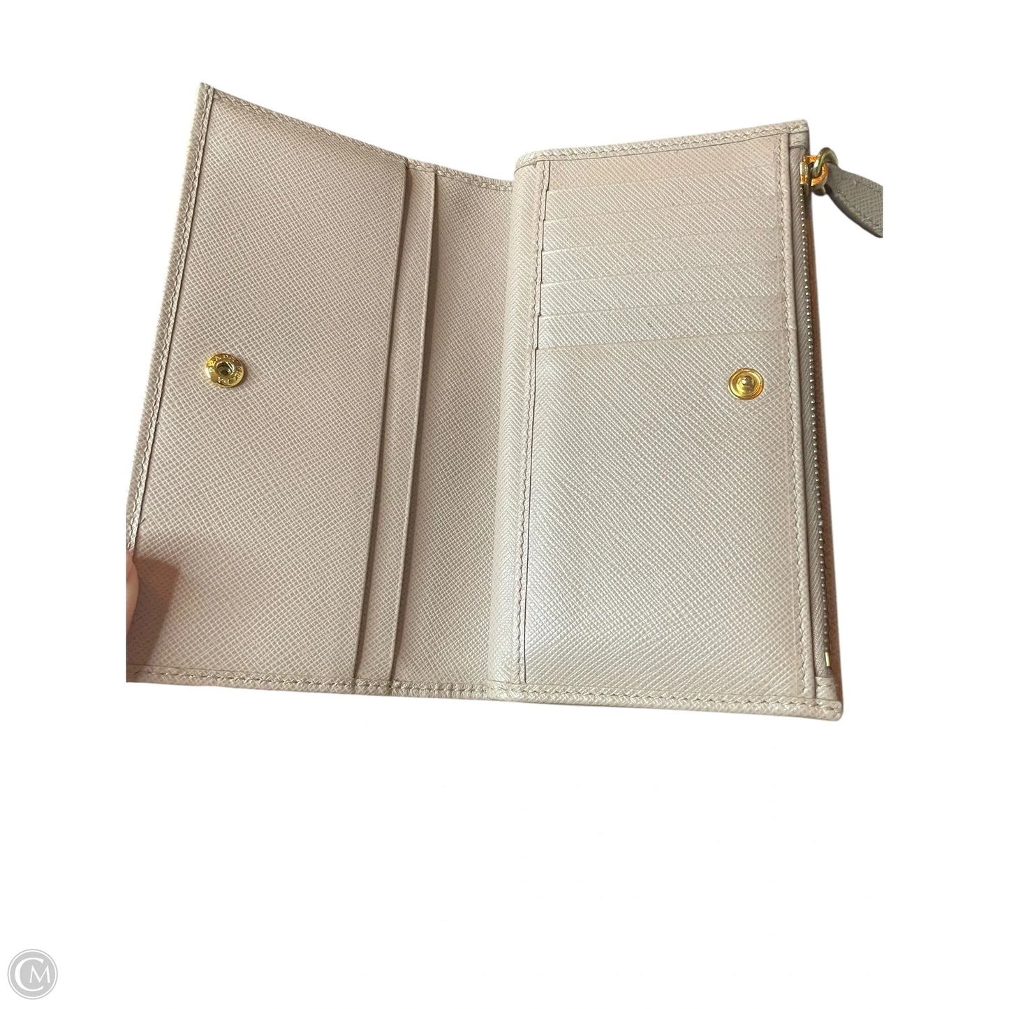 Wallet Luxury Designer By Prada, Size: Large