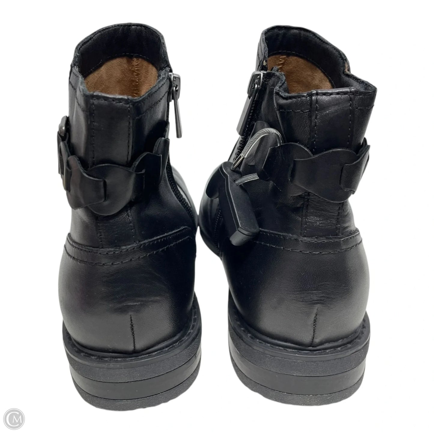 Boots Ankle Flats By Earth In Black, Size: 9.5