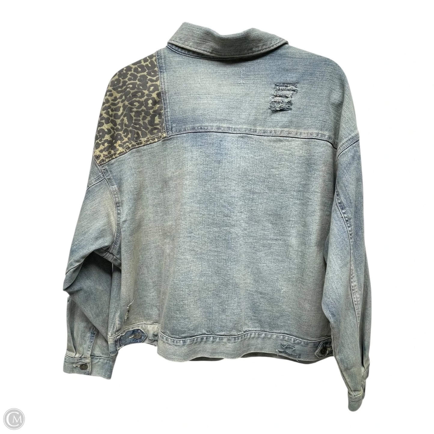Jacket Denim By Cato In Blue Denim, Size: 2x