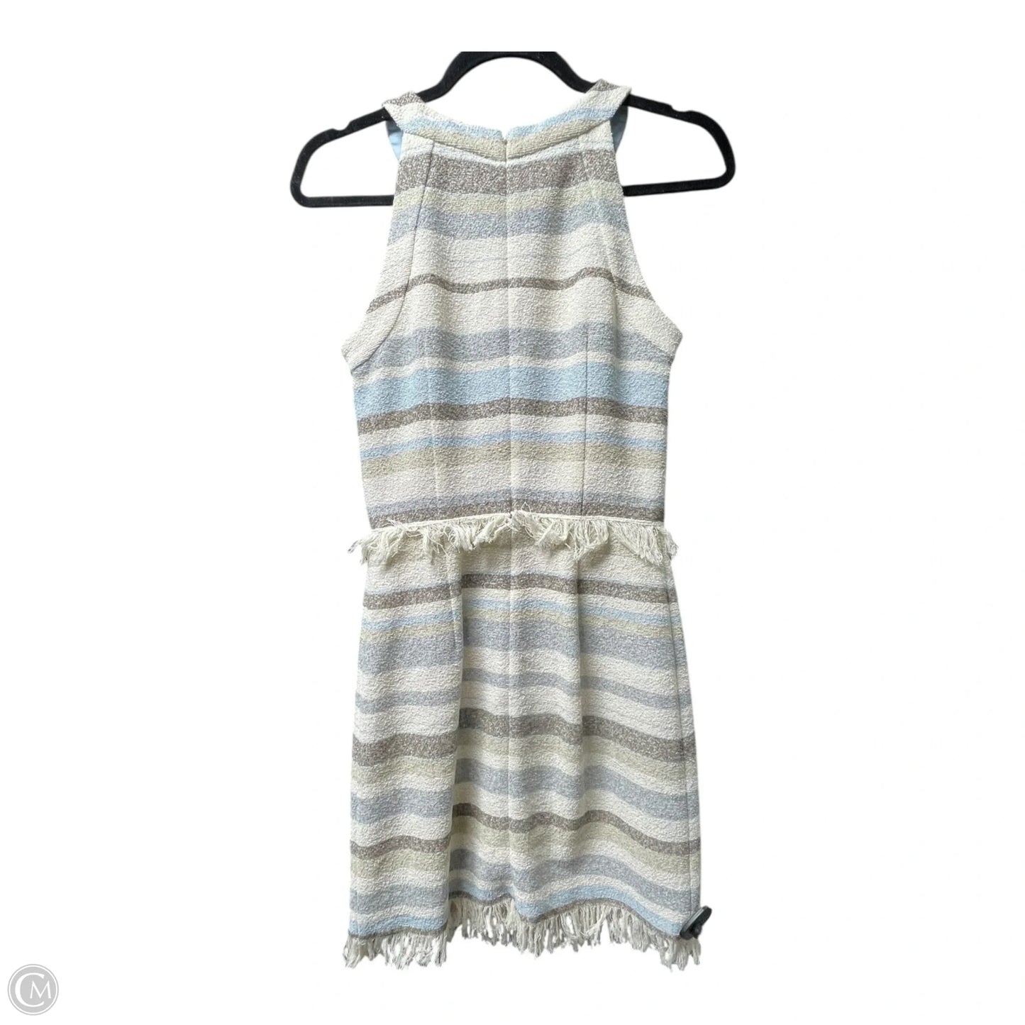 Dress Designer By Tory Burch In Cream & Grey, Size: 2