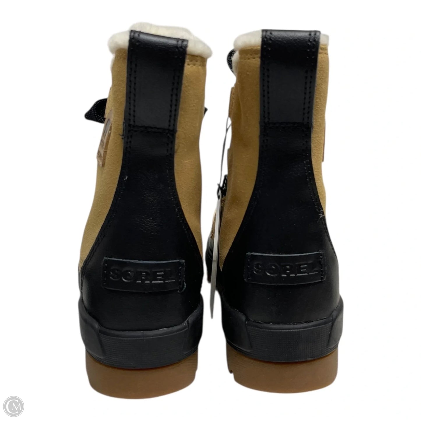 Boots Rain By Sorel In Black & Tan, Size: 7