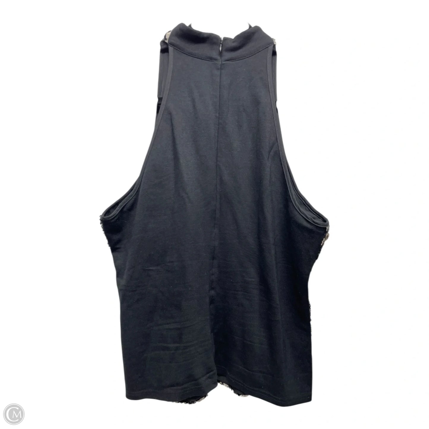 Top Sleeveless By Inc In Black & White, Size: L