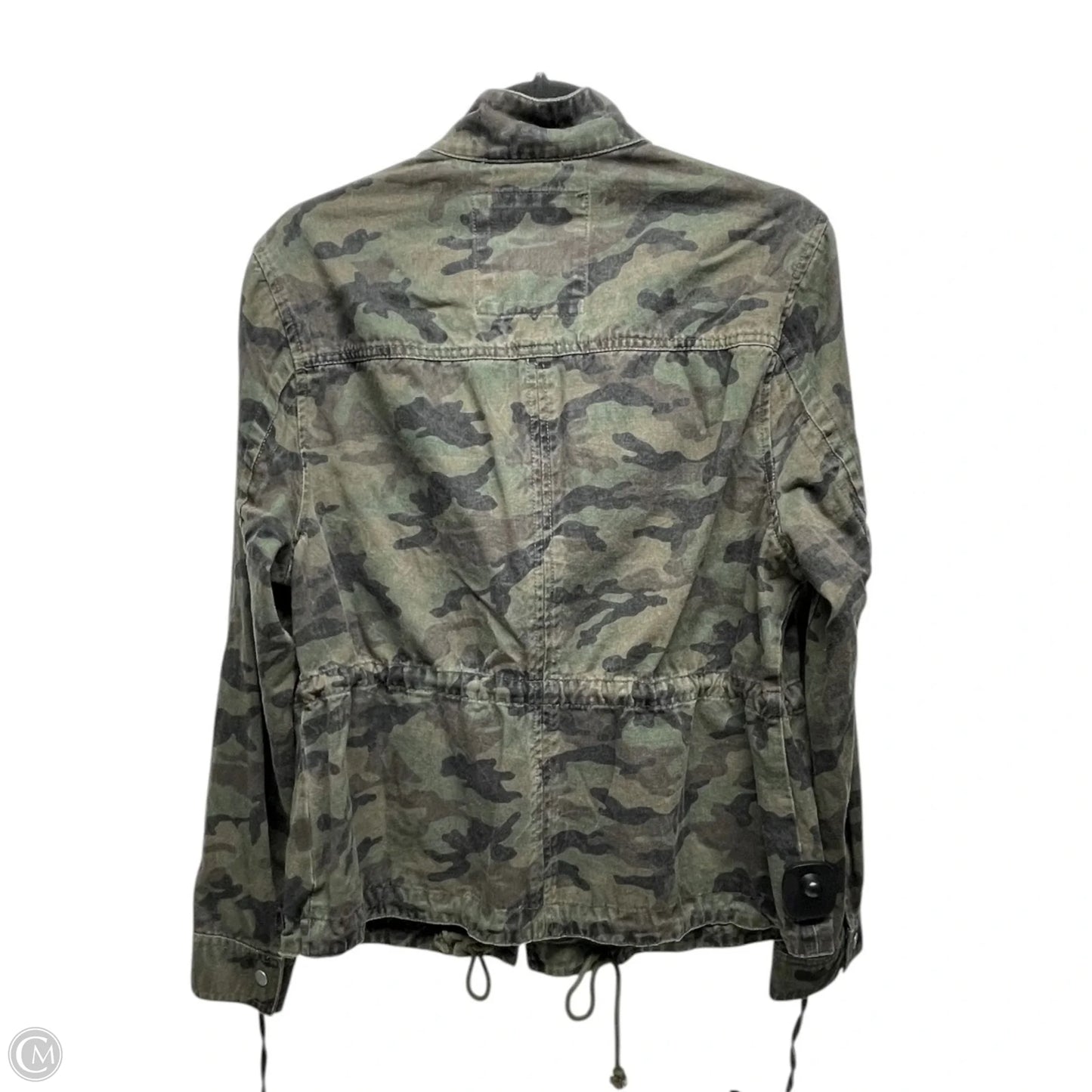 Jacket Utility By Charlie Paige In Camouflage Print, Size: L