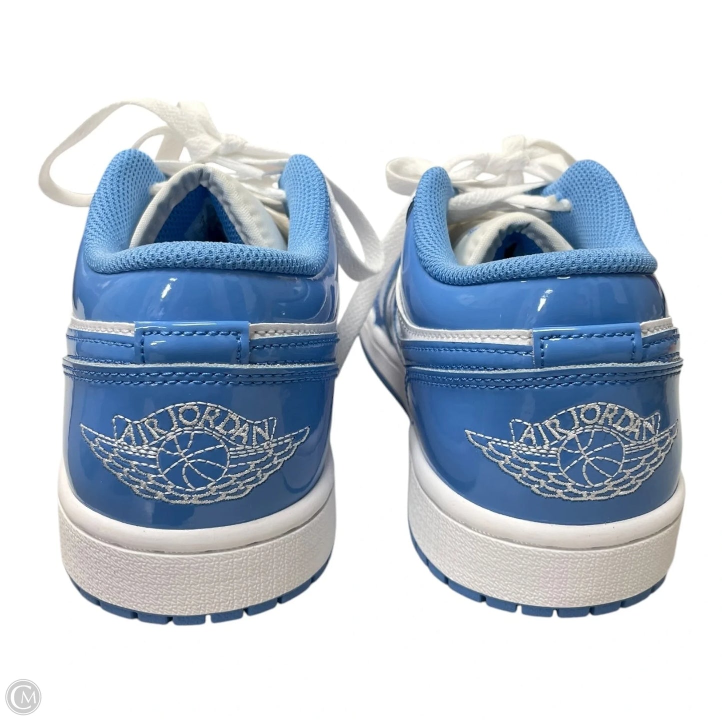 Shoes Luxury Designer By Jordan In Blue & White, Size: 8.5