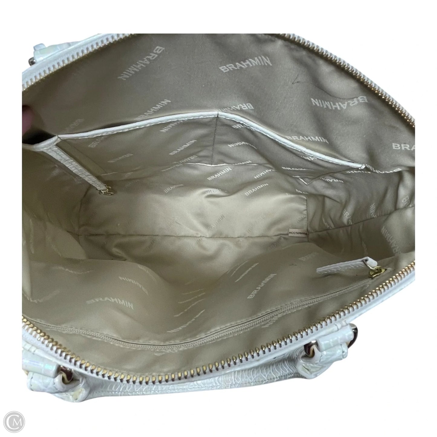 Handbag Designer By Brahmin, Size: Large