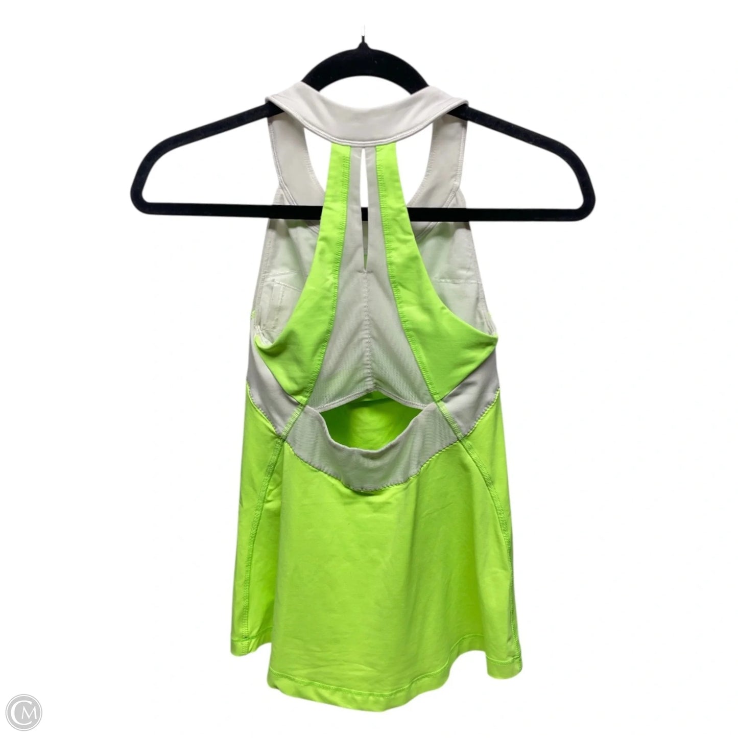 Athletic Tank Top By Lululemon In Green & White, Size: S