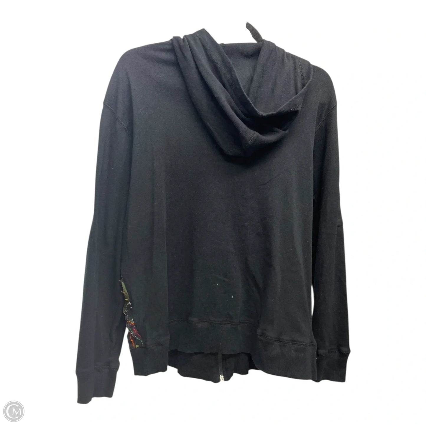 Jacket Fleece By Chicos In Black, Size: M