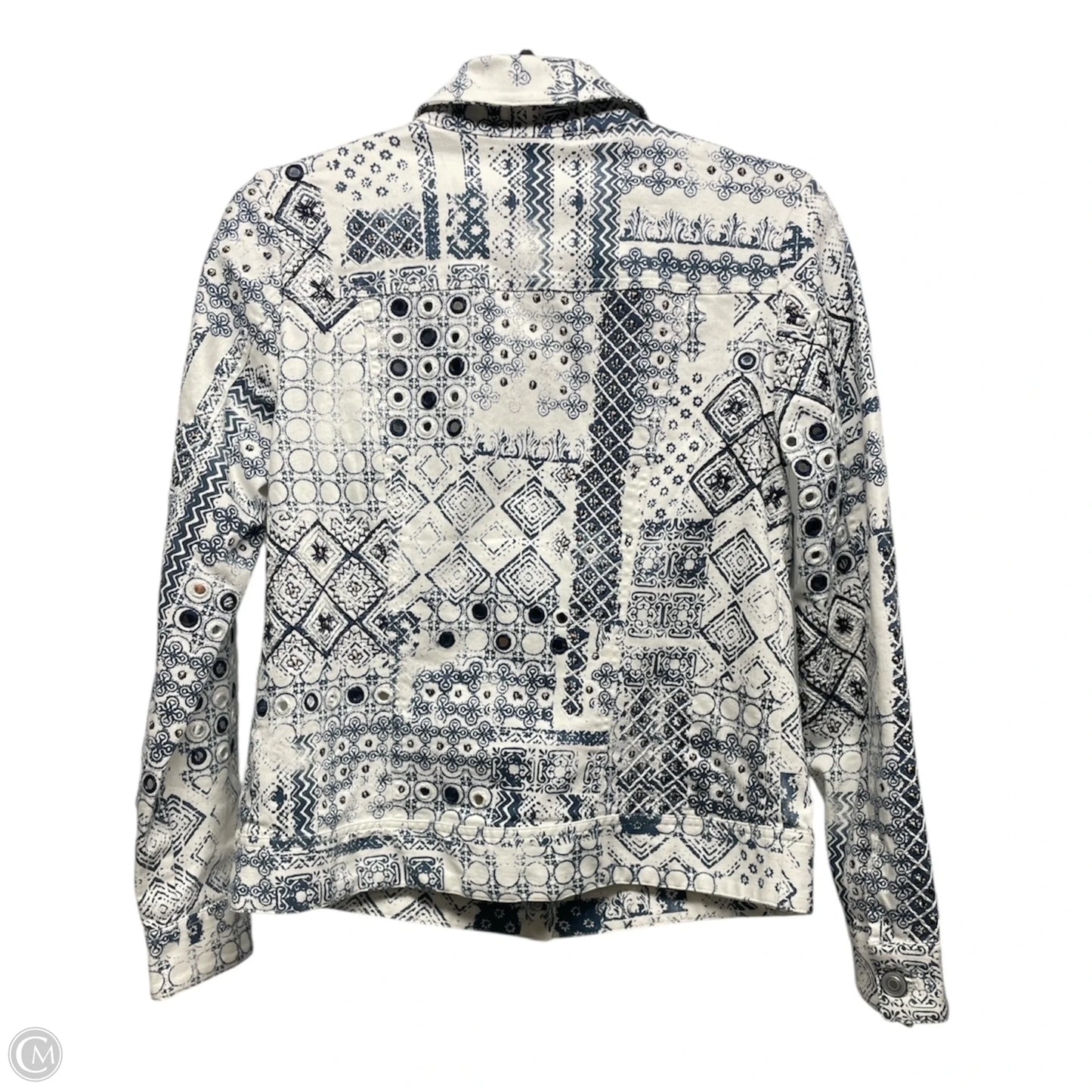 Jacket Denim By Cabi In Blue Denim, Size: L