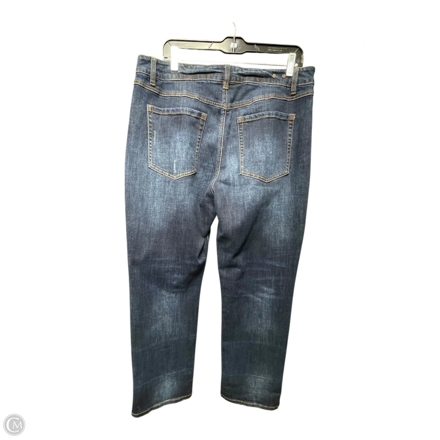 Jeans Boyfriend By Cabi In Blue Denim, Size: 12