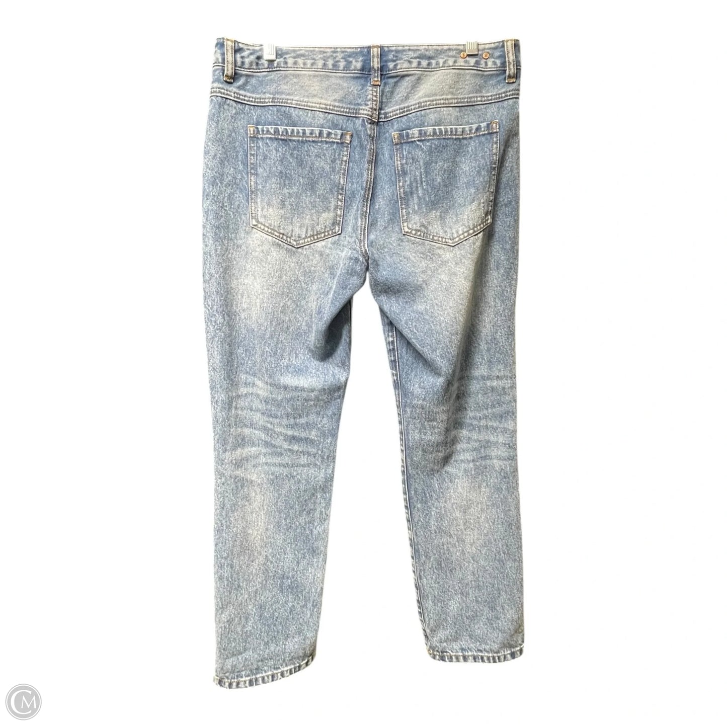 Jeans Straight By Cabi In Blue Denim, Size: 6