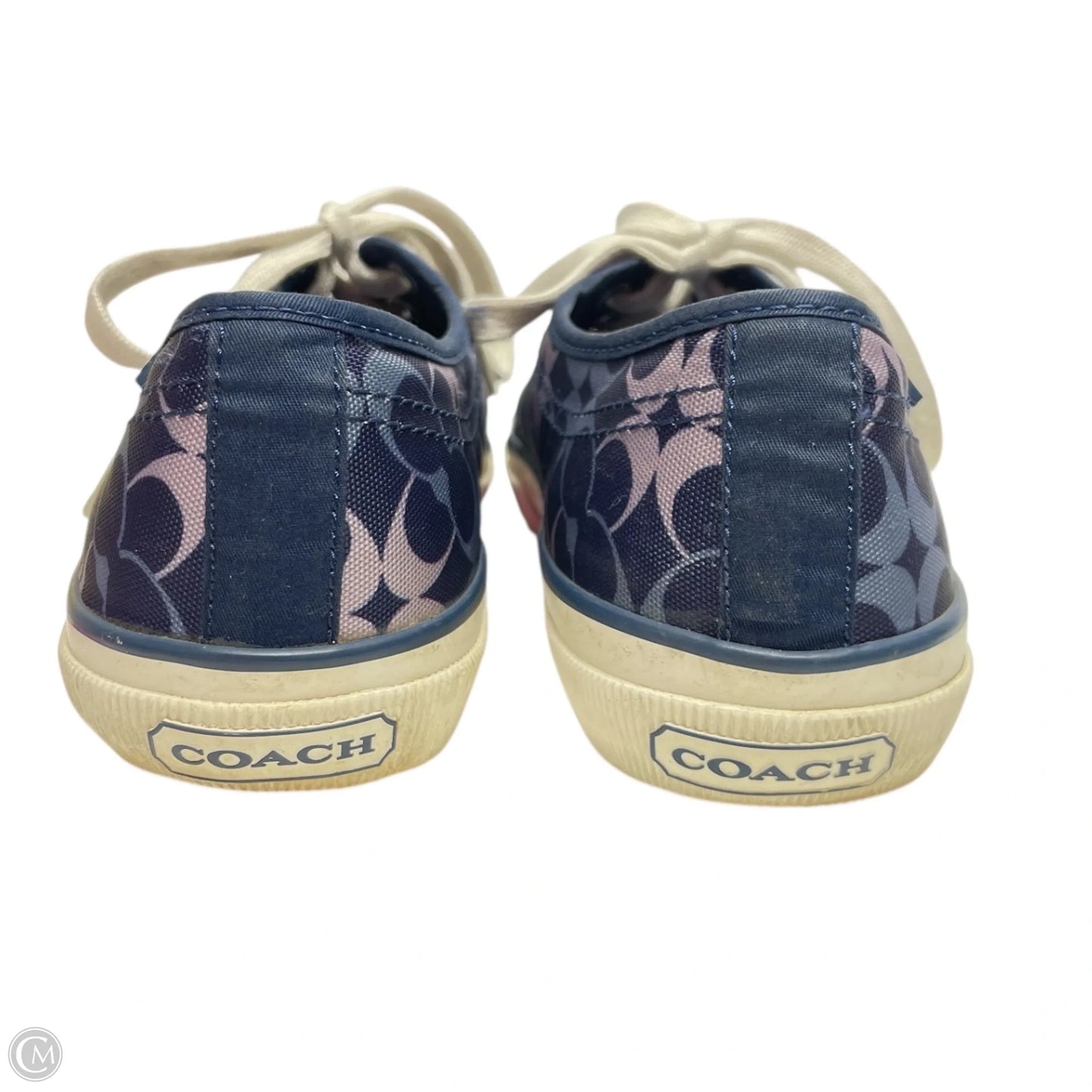 Shoes Designer By Coach In Blue & Purple, Size: 9