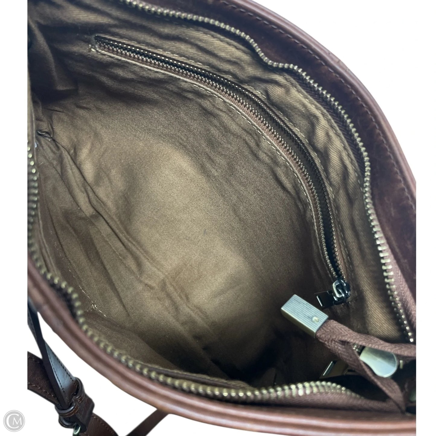 Crossbody Leather By Clothes Mentor, Size: Medium