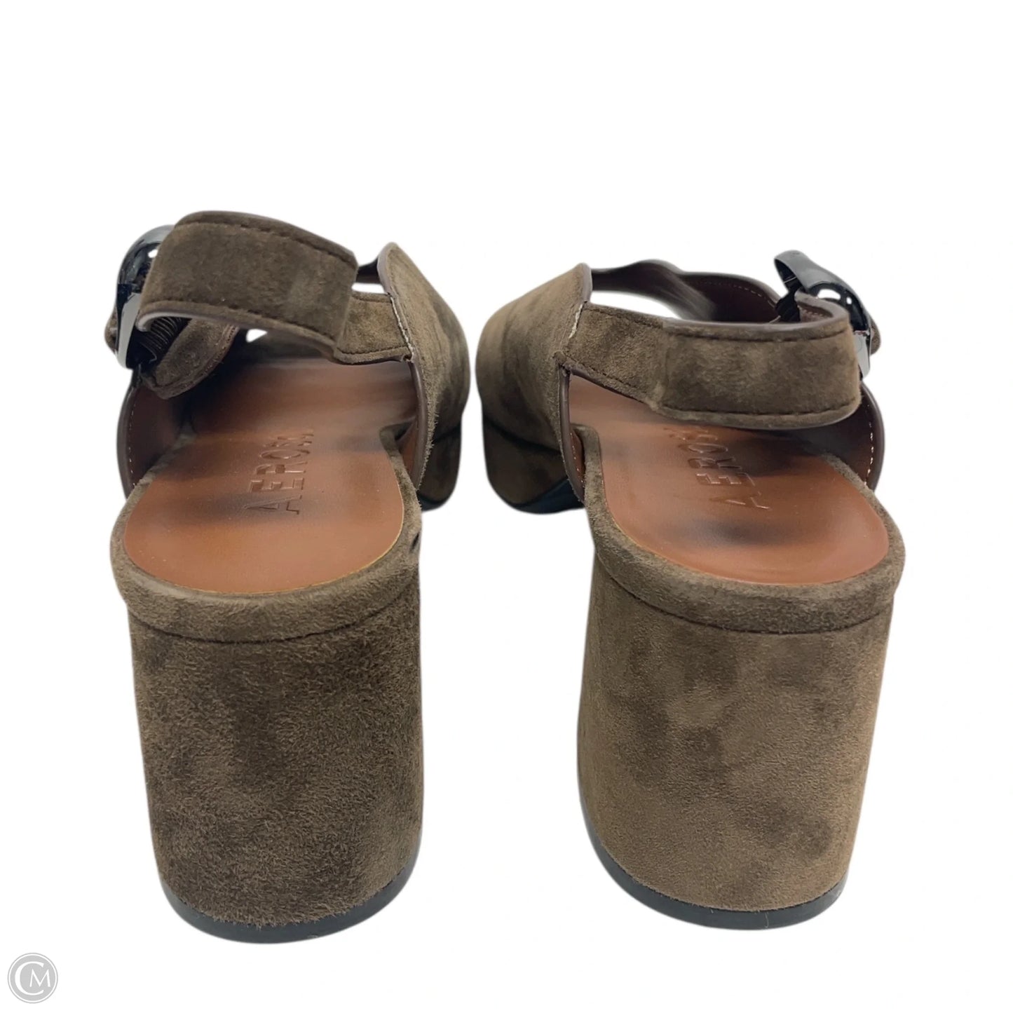 Sandals Heels Block By Aerosoles In Brown, Size: 9