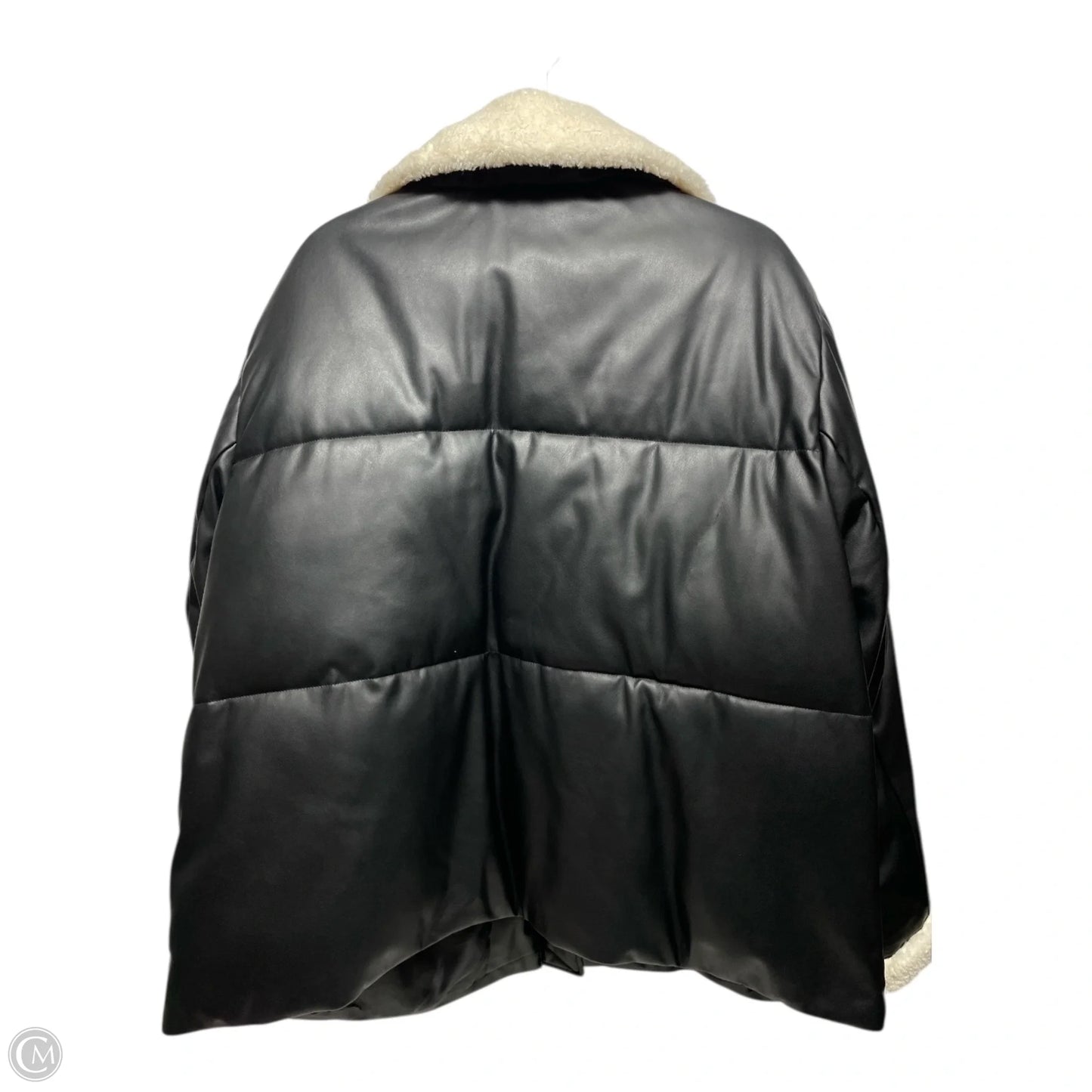 Coat Puffer & Quilted By Levis In Black & Cream, Size: 3x
