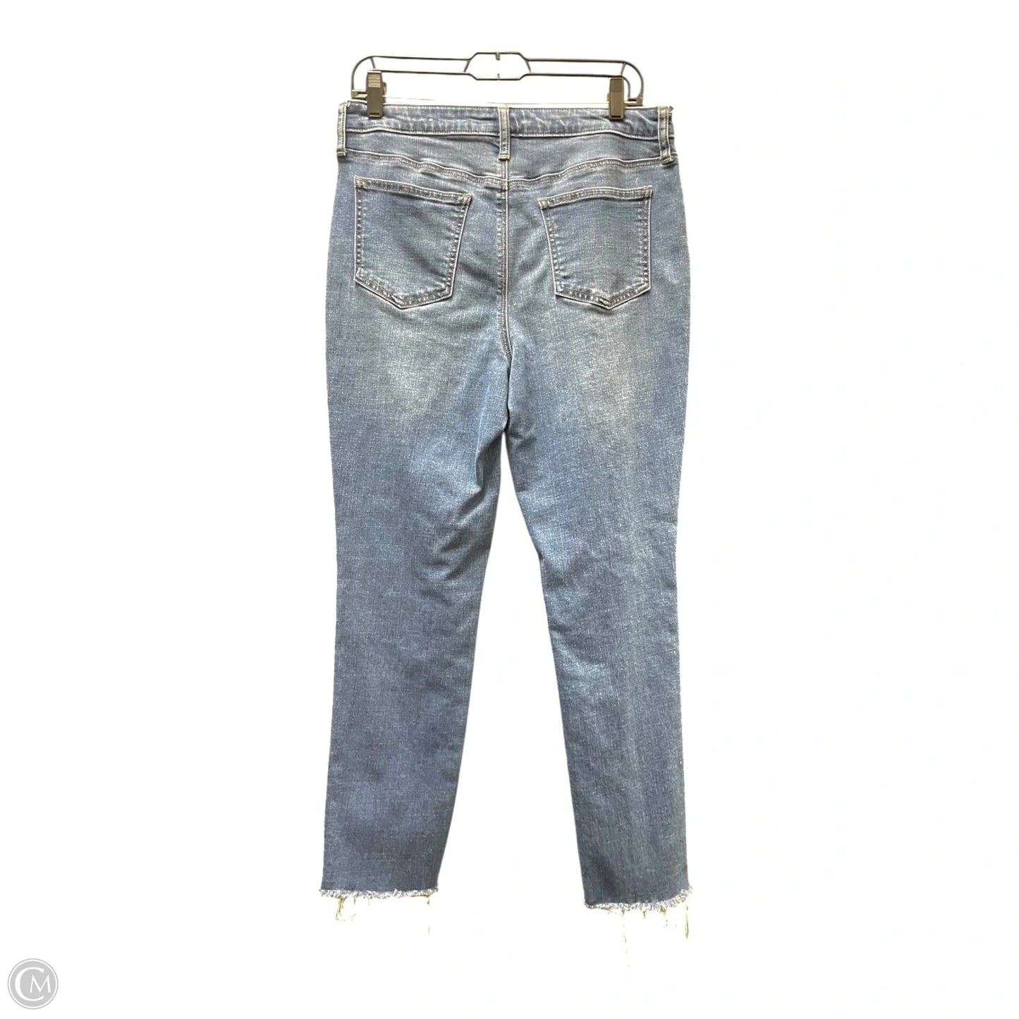 Jeans Straight By Chicos In Blue Denim, Size: 8