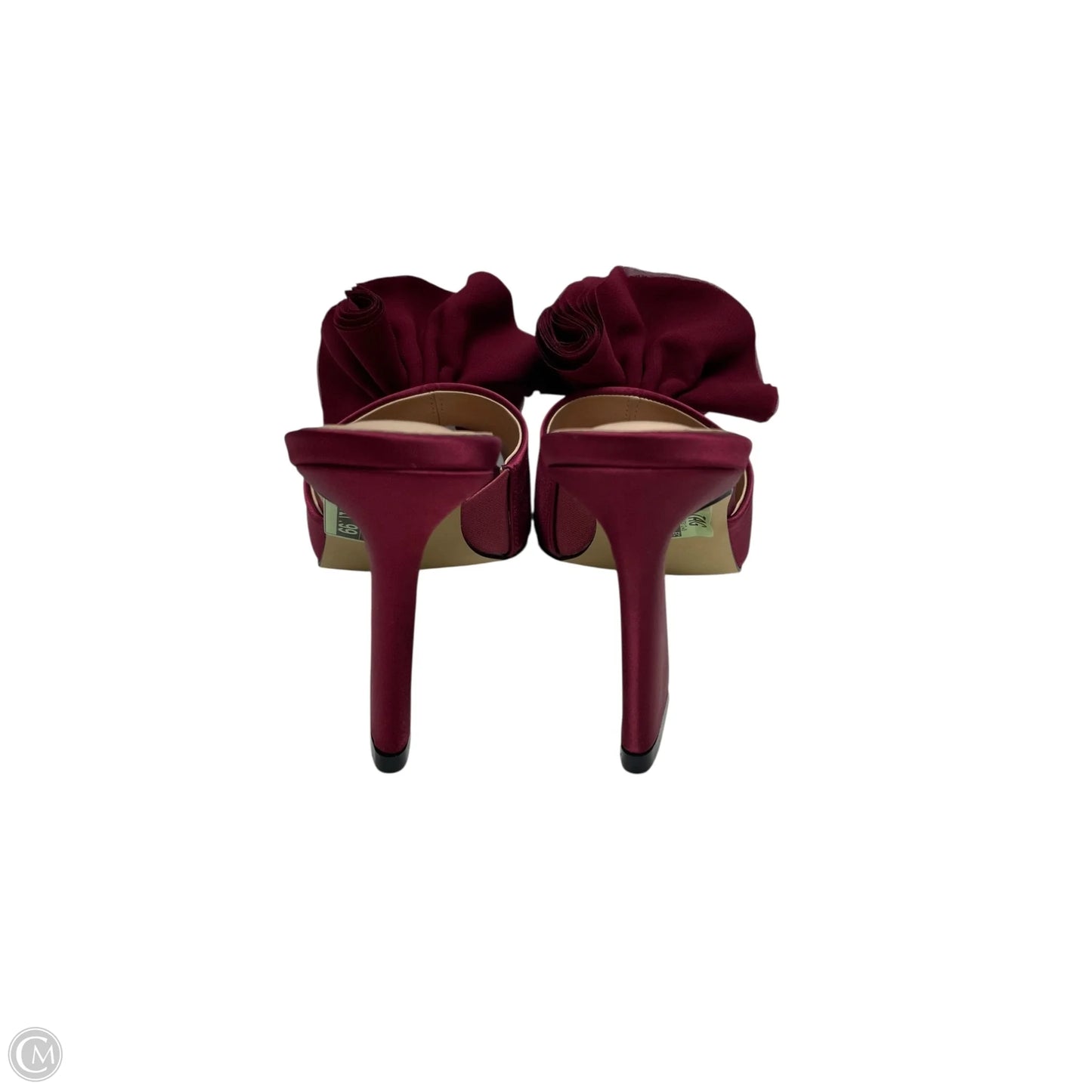 Sandals Heels Stiletto By Charles By Charles David In Maroon, Size: 6.5