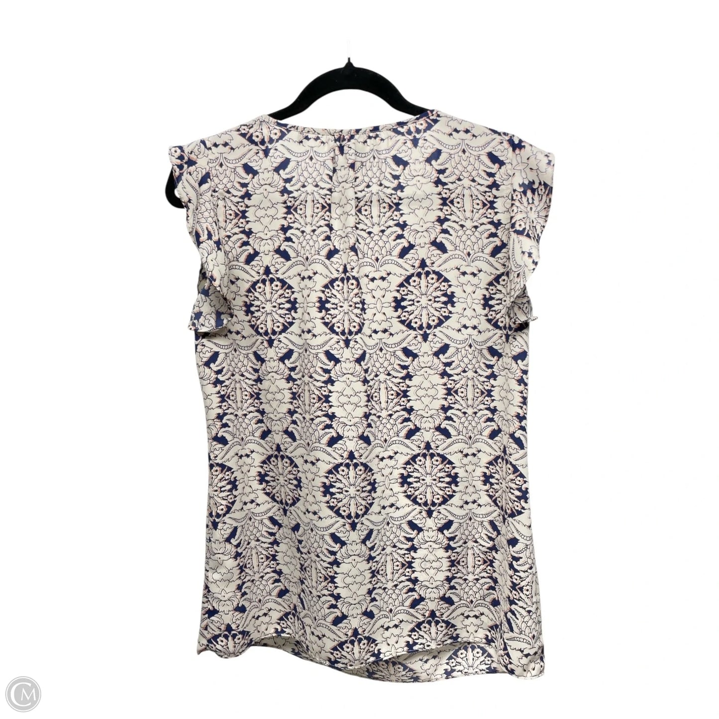 Top Short Sleeve By Cabi In Purple & Tan, Size: S