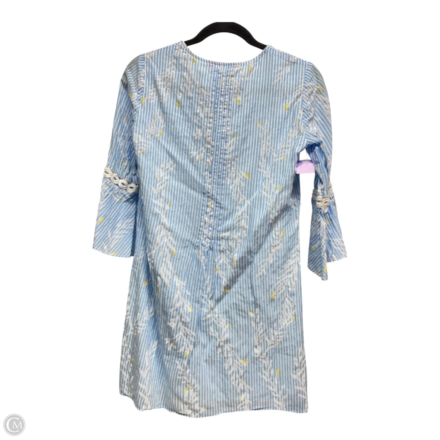 Tunic 3/4 Sleeve By Lilly Pulitzer In Blue & White, Size: Xs