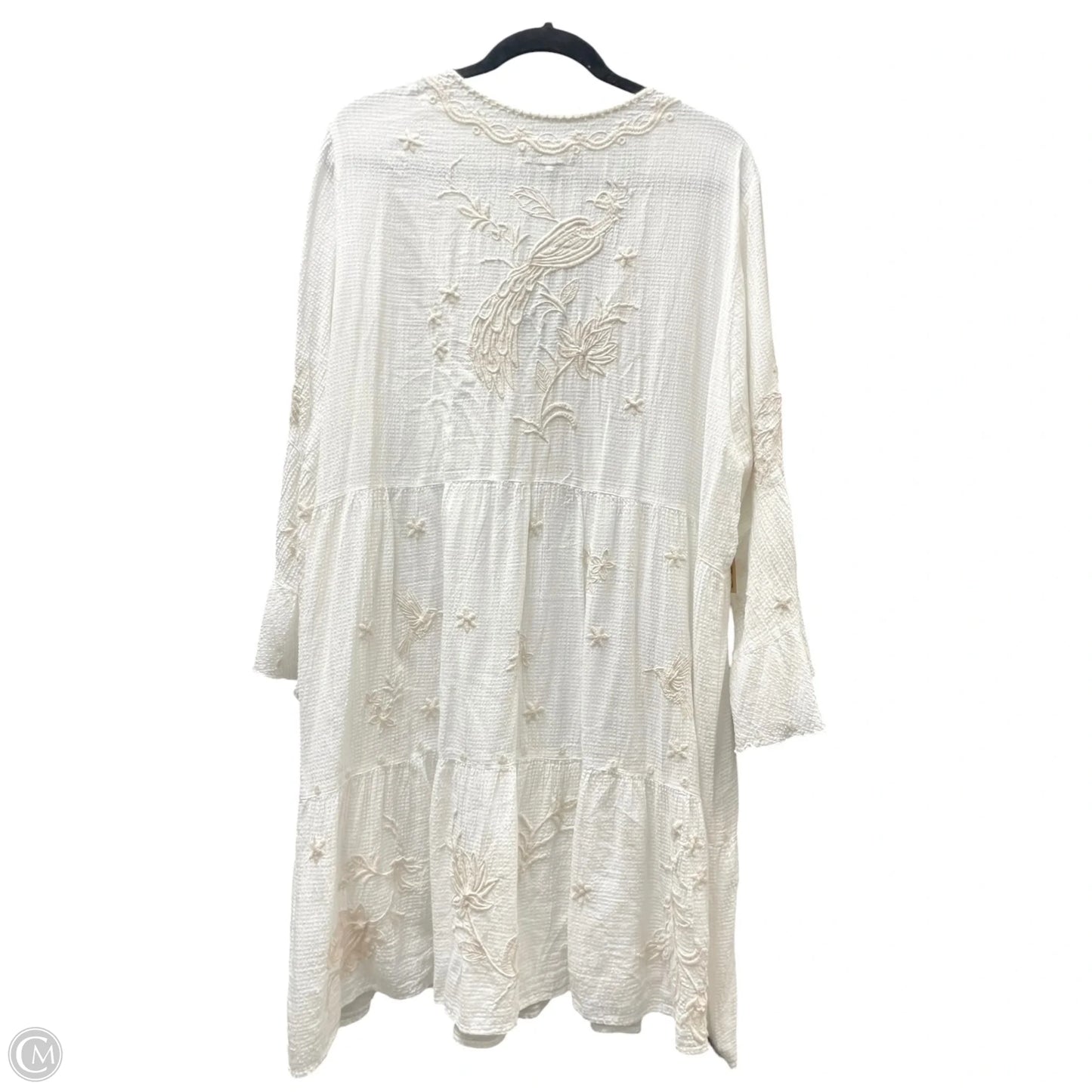 Dress Designer By Johnny Was In Brown & White, Size: Xl