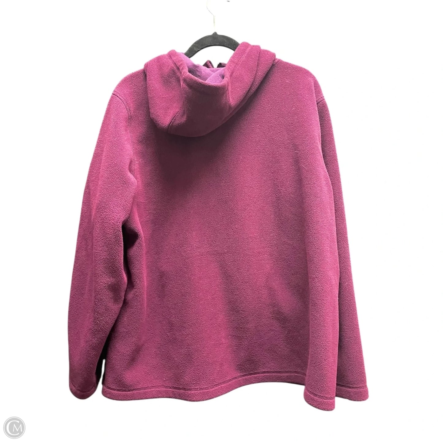 Jacket Fleece By Calvin Klein In Maroon, Size: 2x