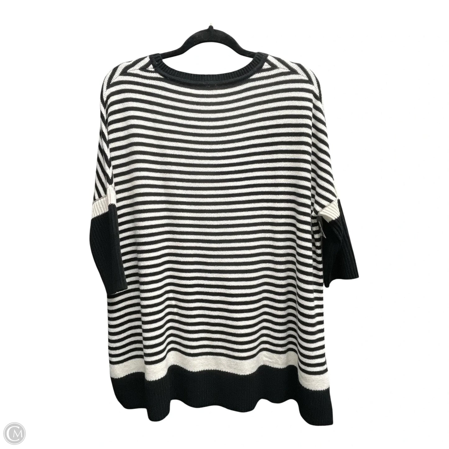 Sweater By Cabi In Black & Cream, Size: S