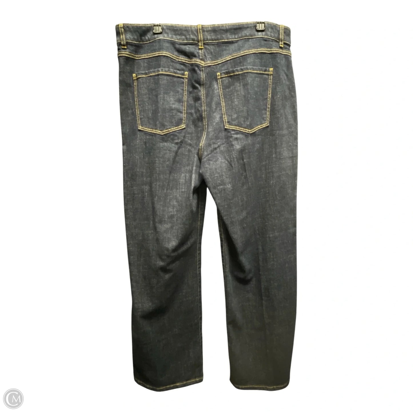 Jeans Wide Leg By Cabi In Blue Denim, Size: 18