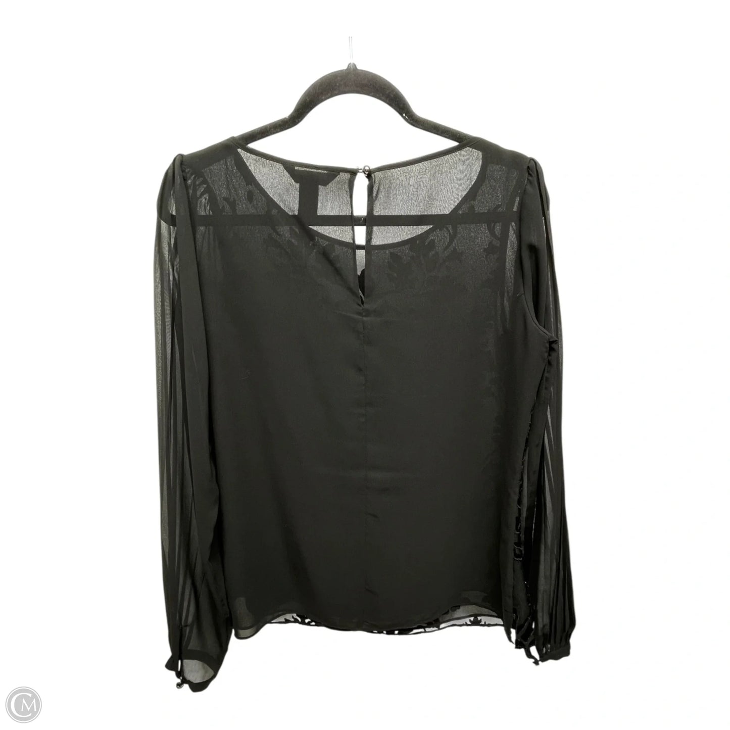Top Long Sleeve By White House Black Market In Black, Size: 4