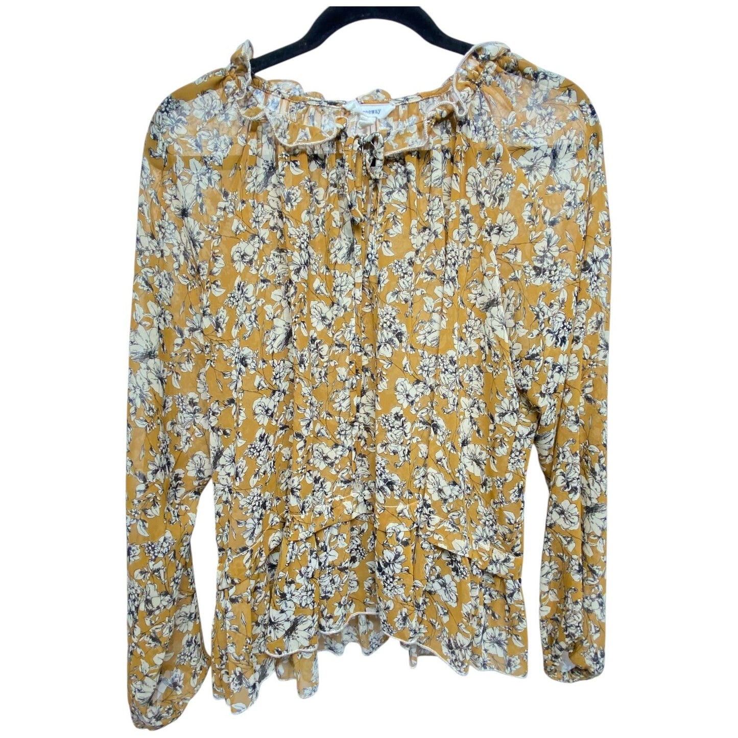 Top Long Sleeve By Freeway Size: L