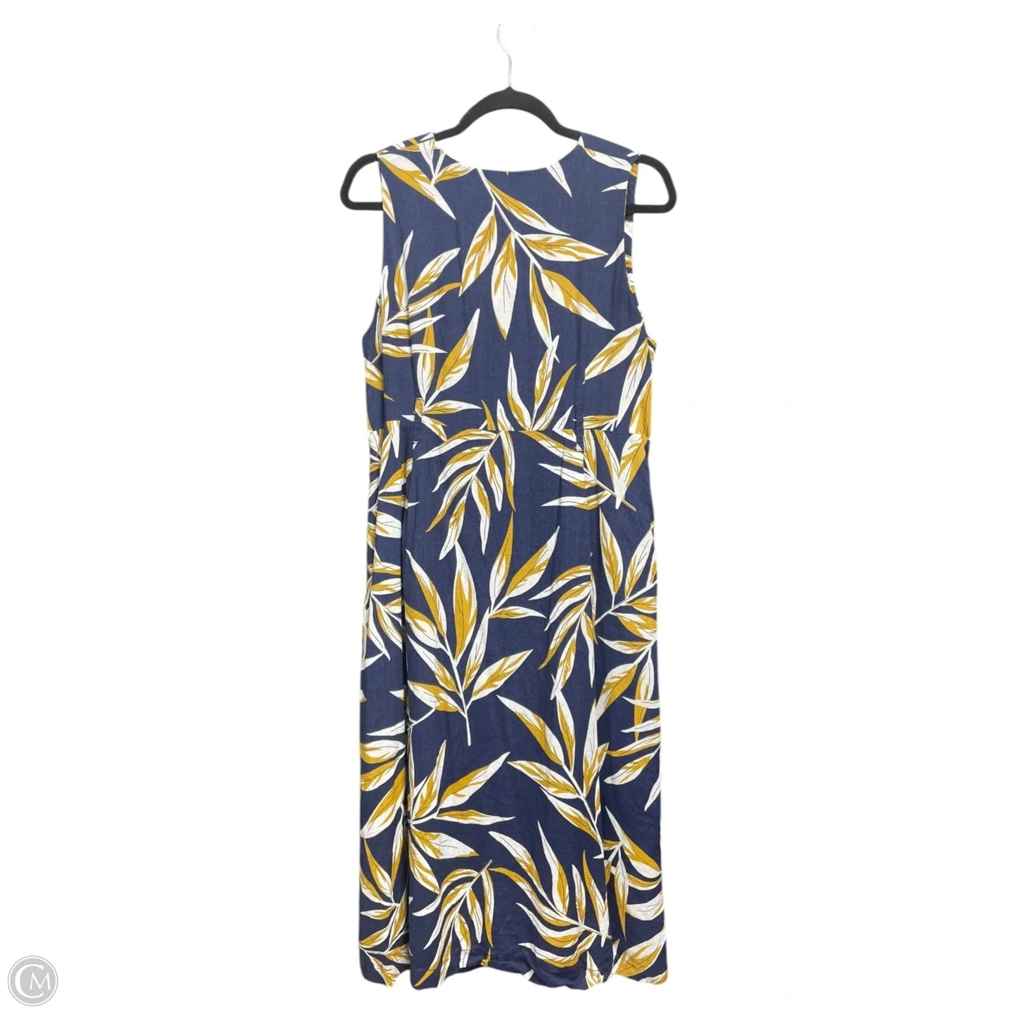 Dress Casual Short By Joa In Blue & Yellow, Size: M