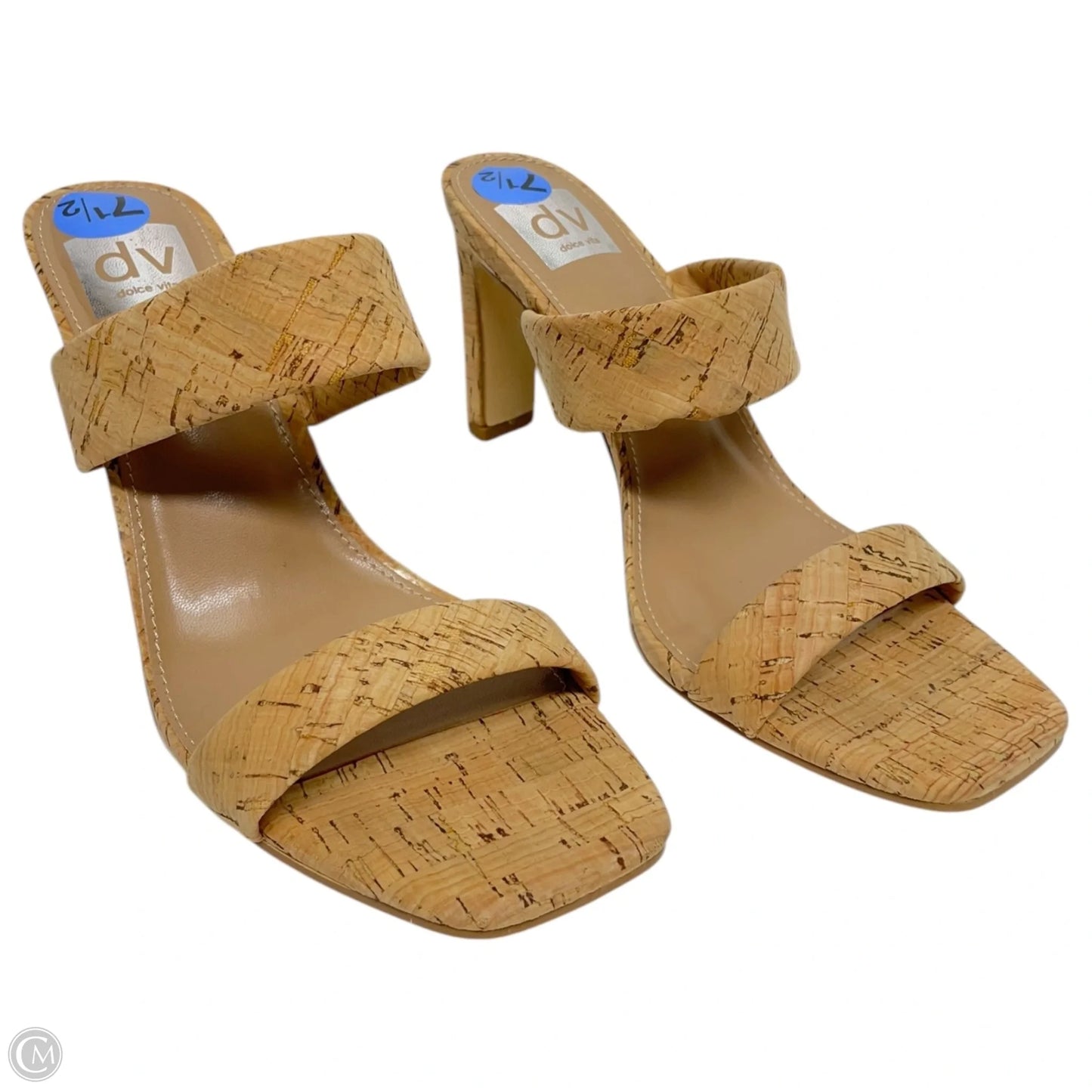 Sandals Heels Block By Dolce Vita In Tan, Size: 7.5