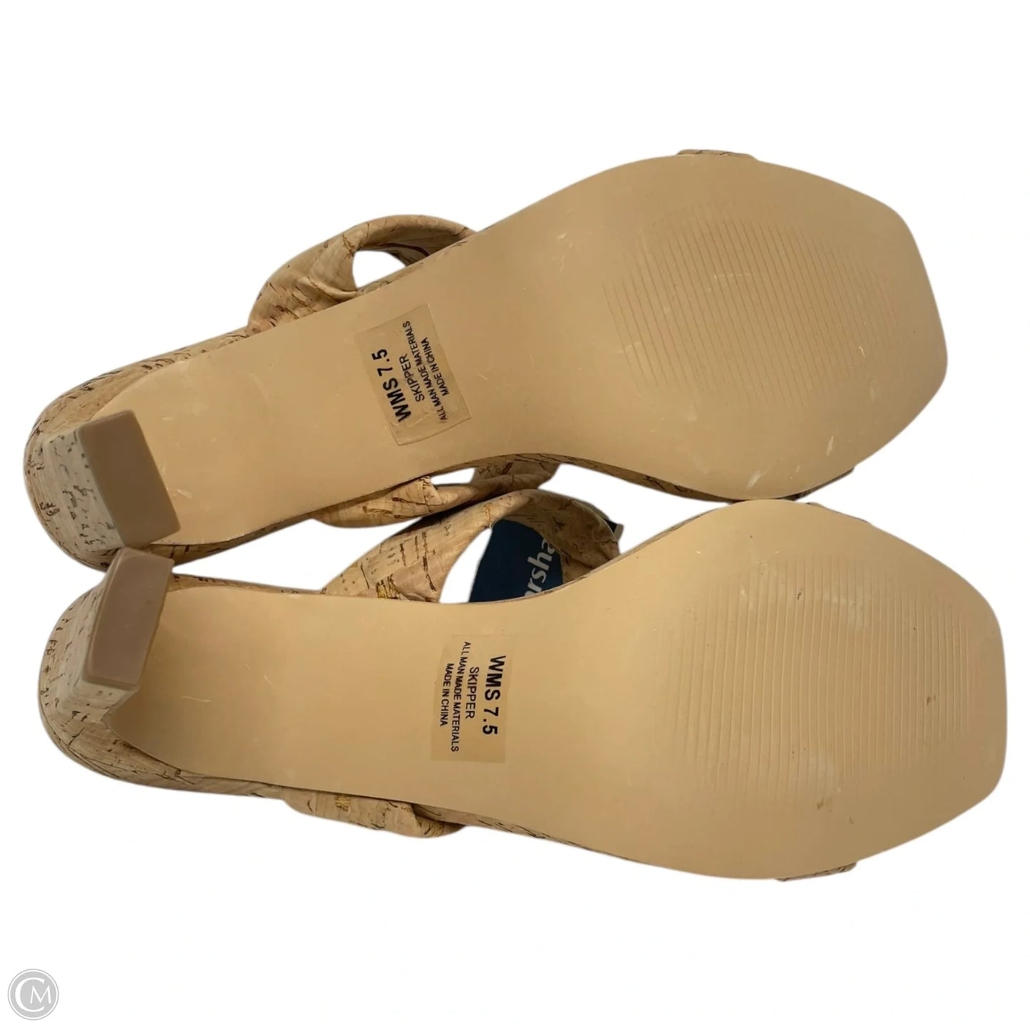 Sandals Heels Block By Dolce Vita In Tan, Size: 7.5