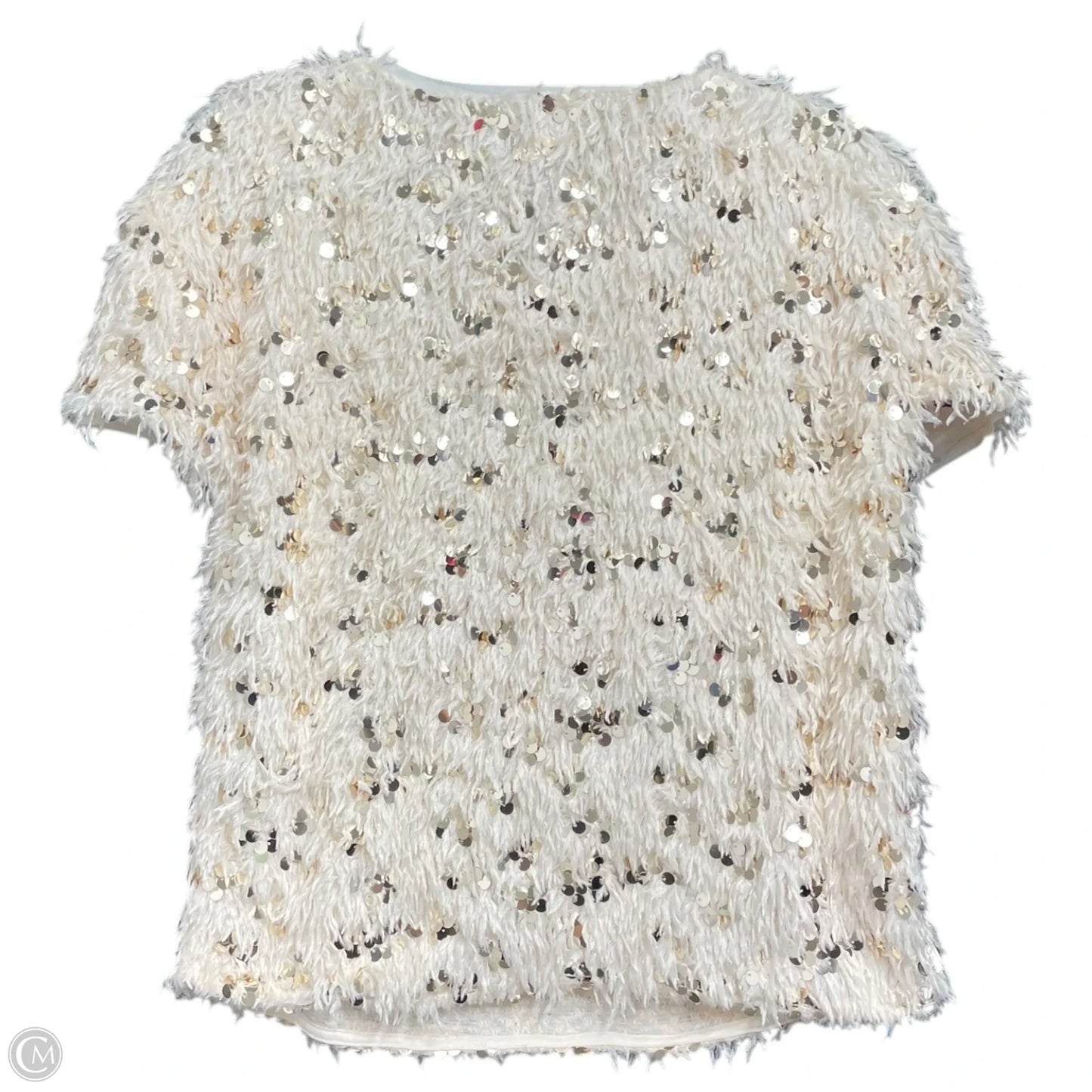 Sweater Short Sleeve By Ivy Jane In Cream, Size: M
