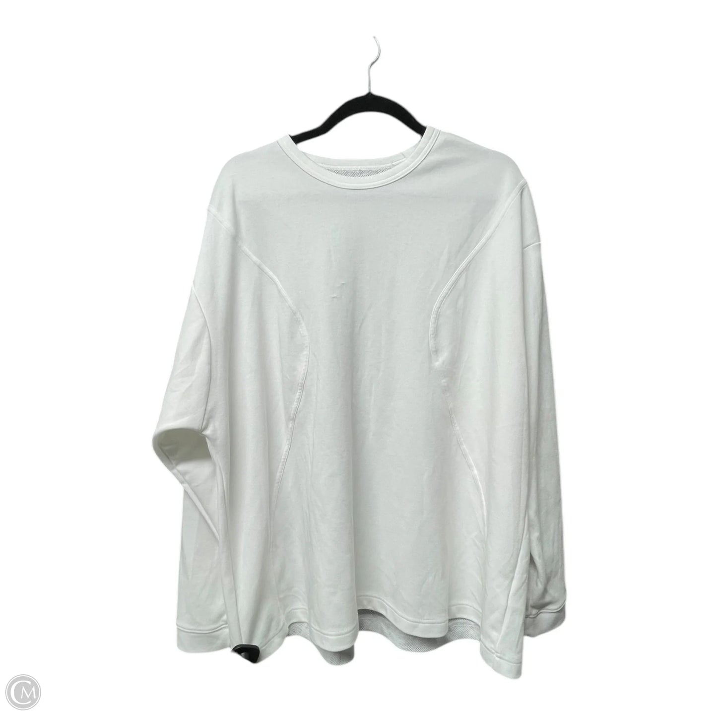 Athletic Sweatshirt Crewneck By Adidas/Stella McCartney In White, Size: L