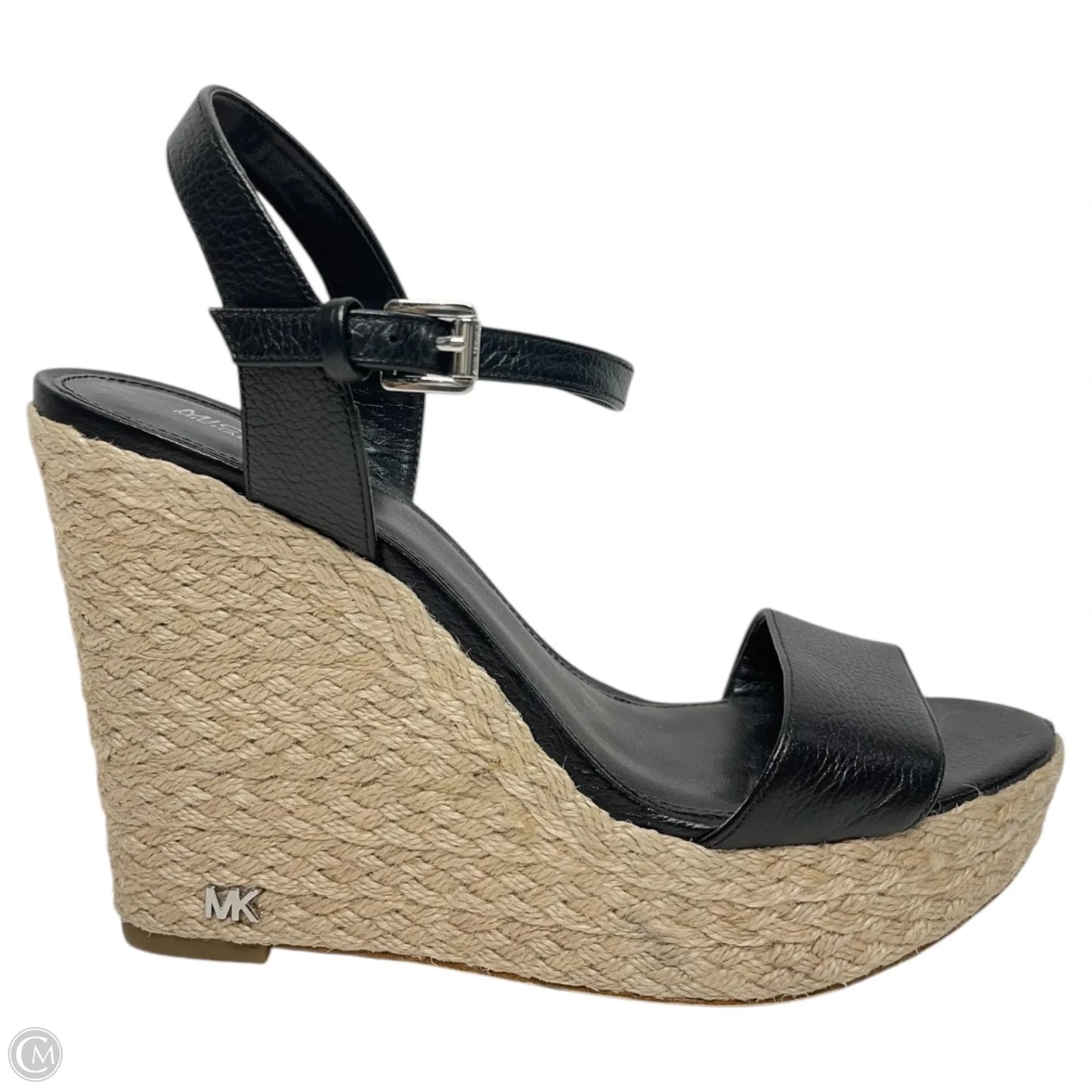 Sandals Heels Wedge By Michael By Michael Kors In Black, Size: 8