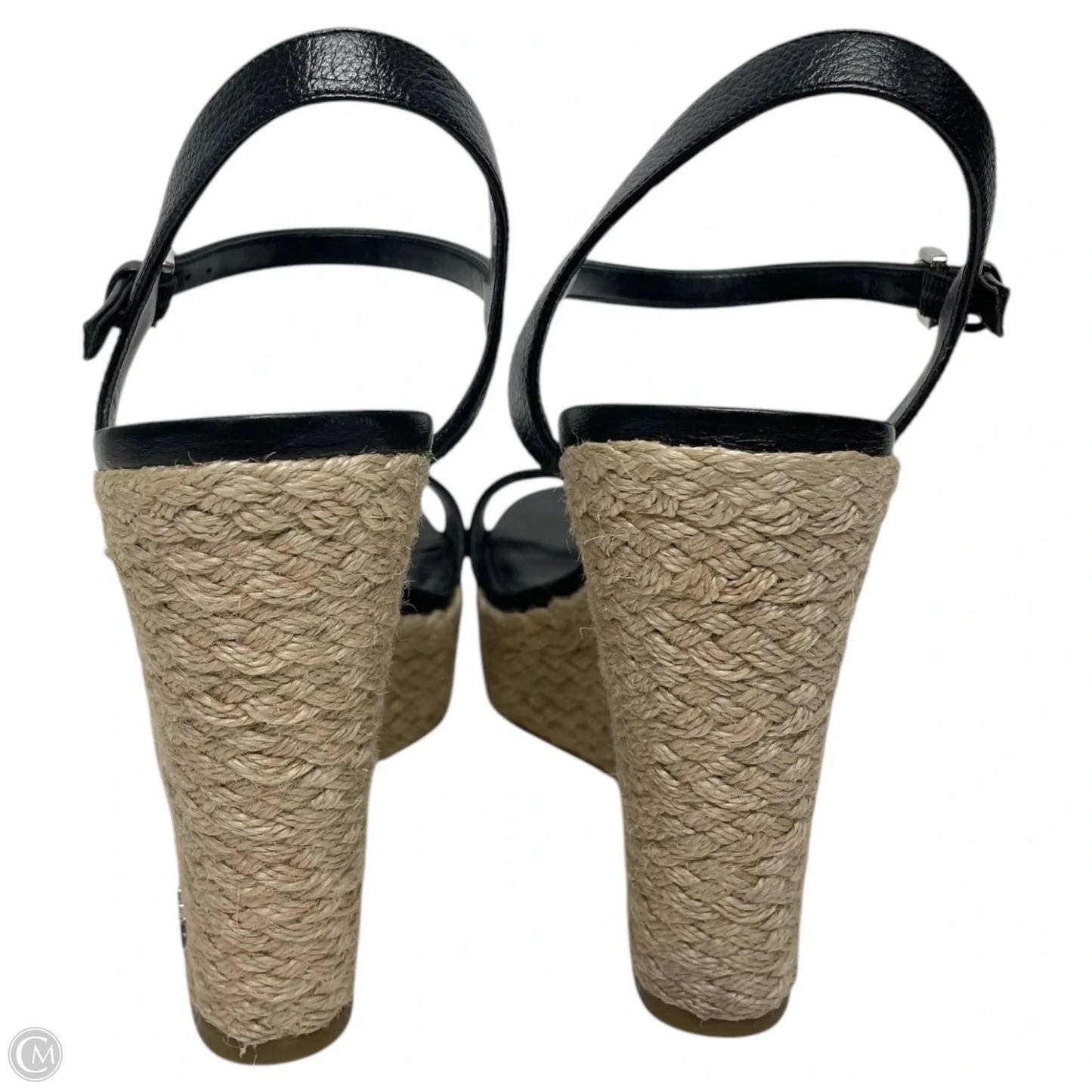 Sandals Heels Wedge By Michael By Michael Kors In Black, Size: 8