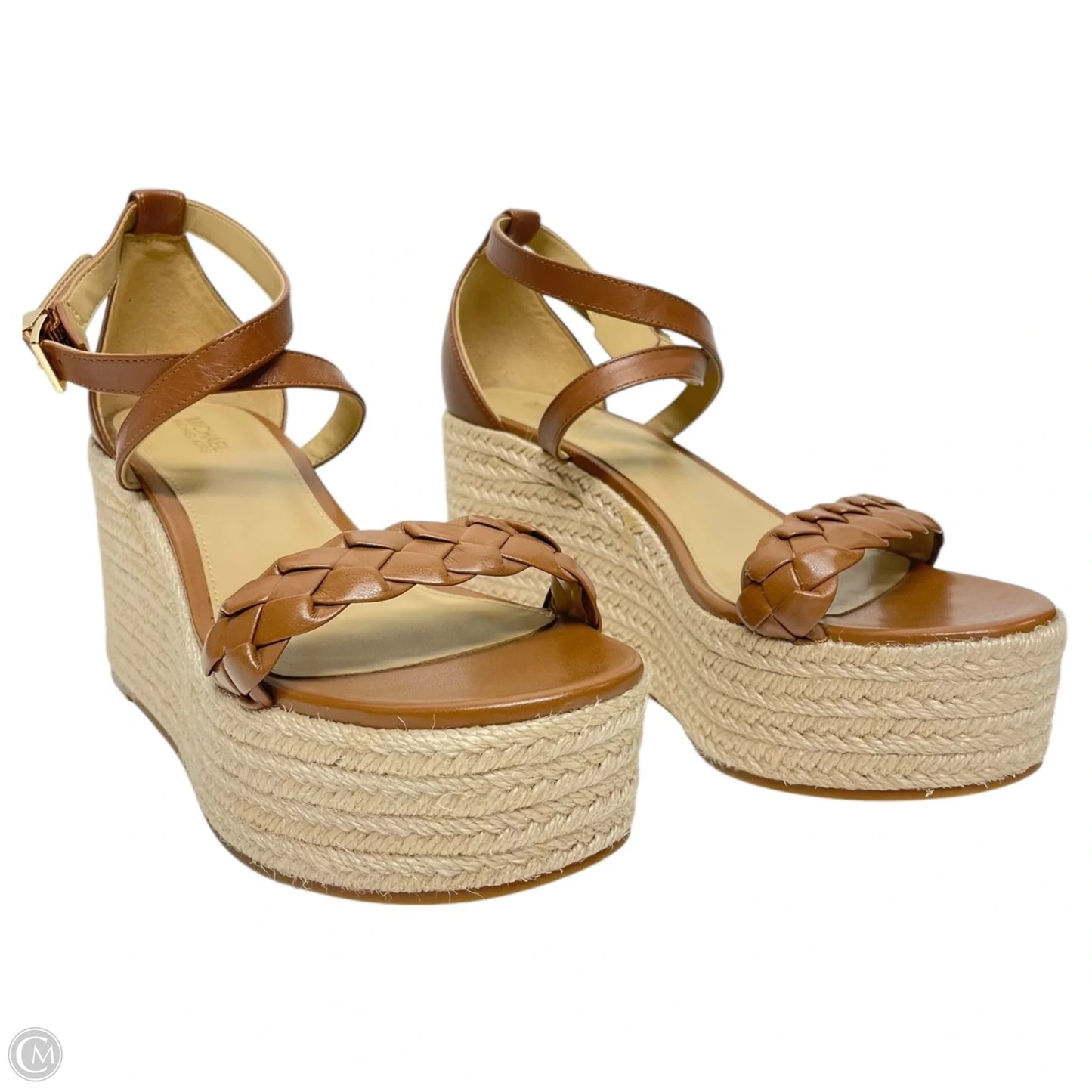 Sandals Heels Platform By Michael By Michael Kors In Brown, Size: 6